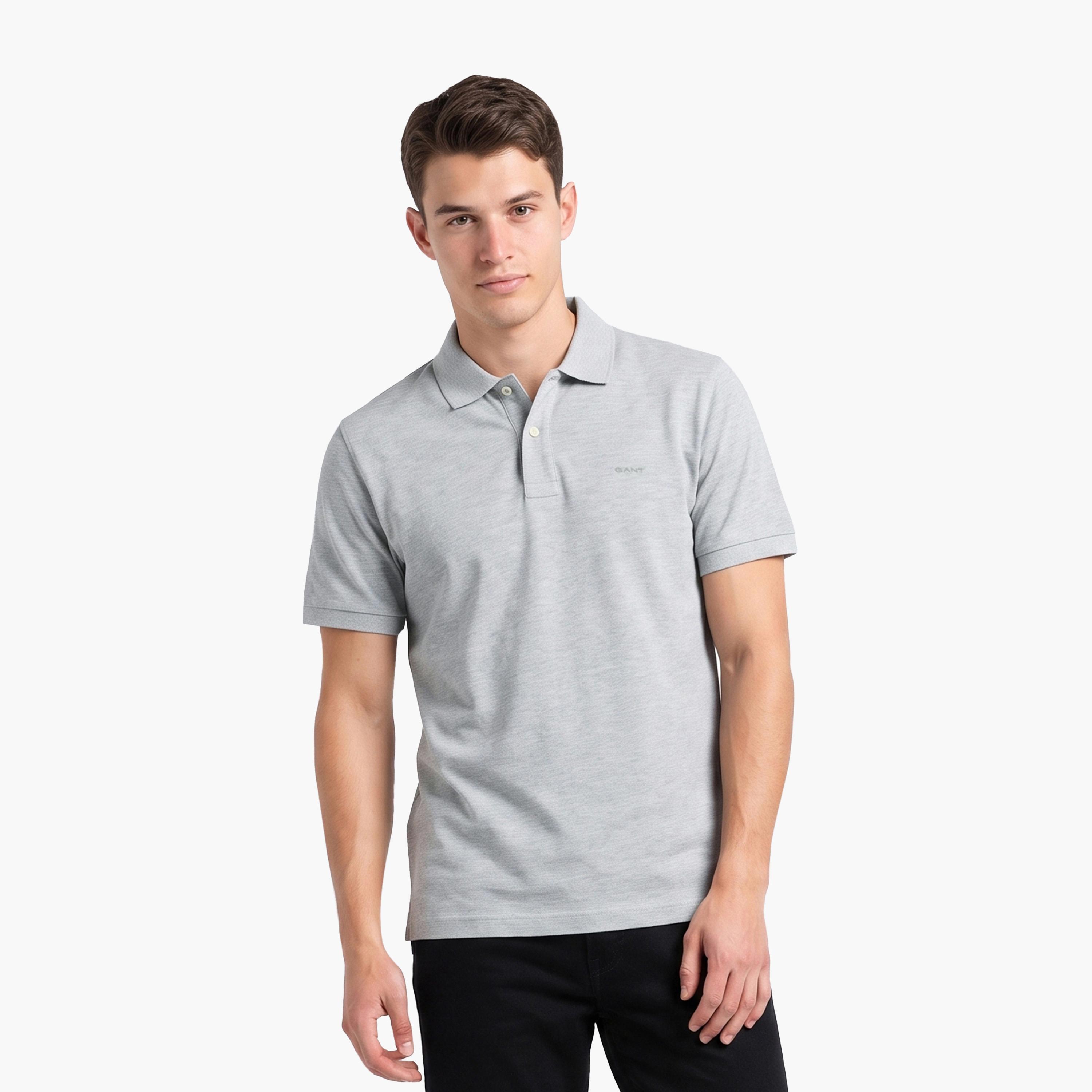 Gant Plain Regular Fit Short Sleeves Men's Polo T-Shirt-men-clothing-tshirtsandpolos-polos-image-1