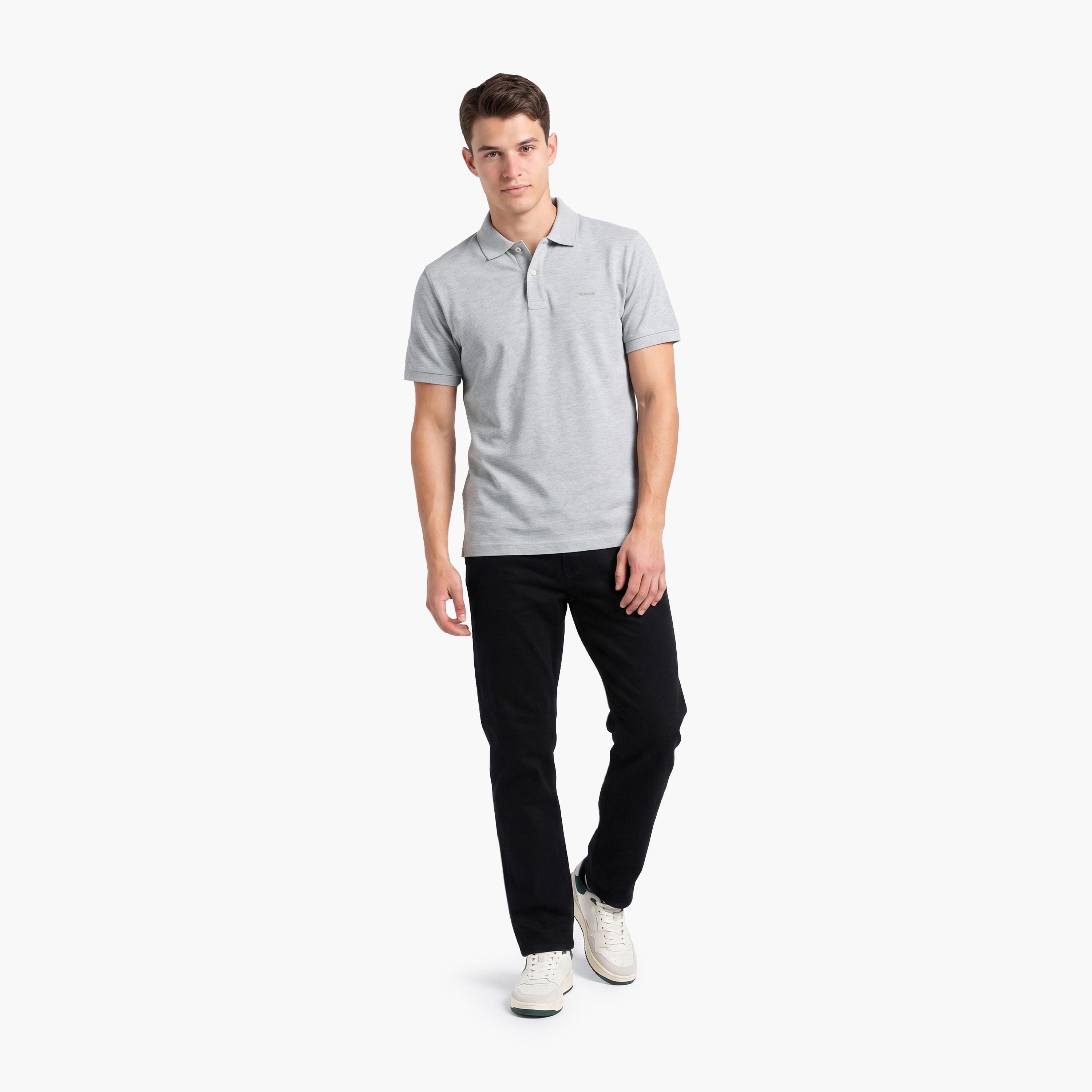 Gant Plain Regular Fit Short Sleeves Men's Polo T-Shirt-men-clothing-tshirtsandpolos-polos-image-2