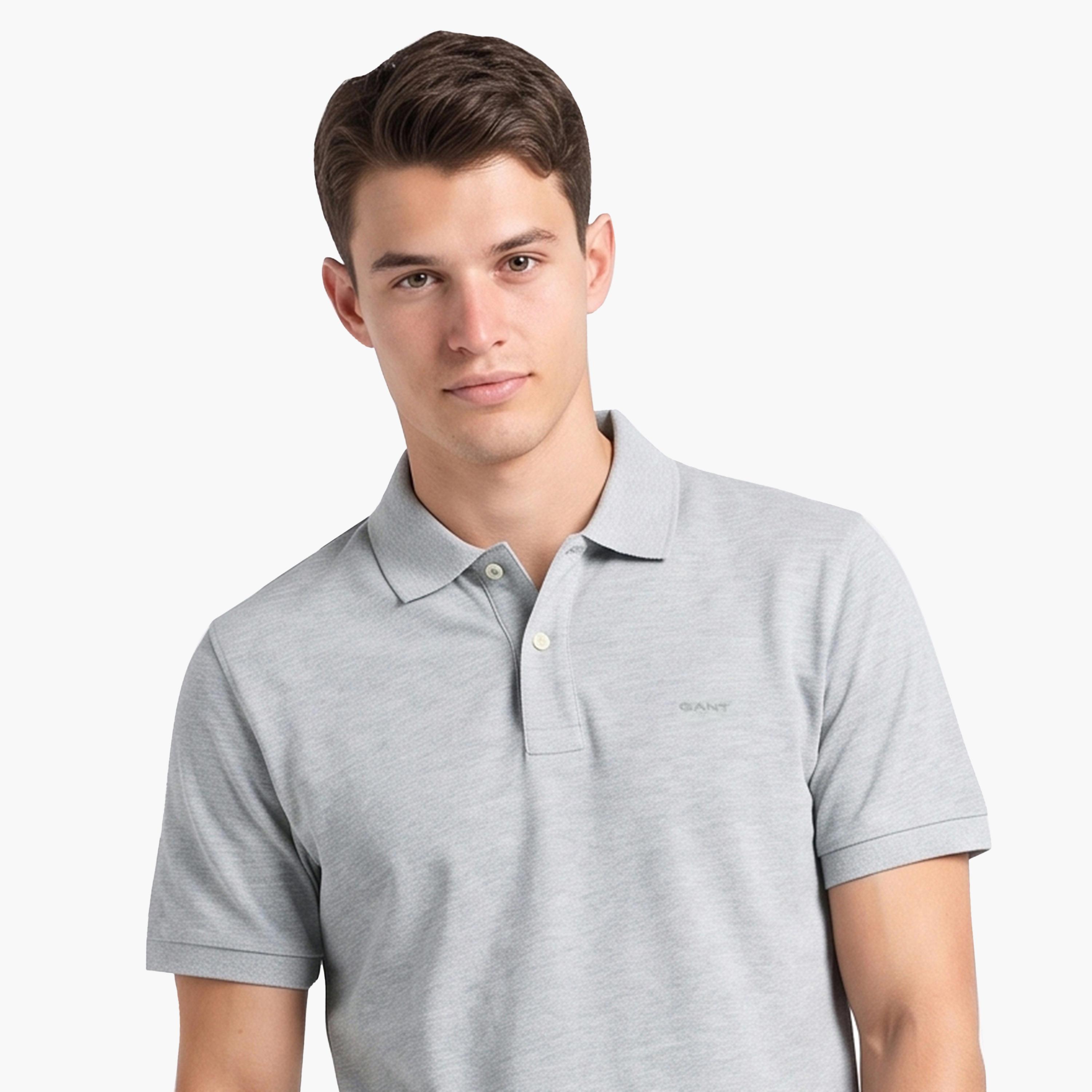 Gant Plain Regular Fit Short Sleeves Men's Polo T-Shirt-men-clothing-tshirtsandpolos-polos-image-3