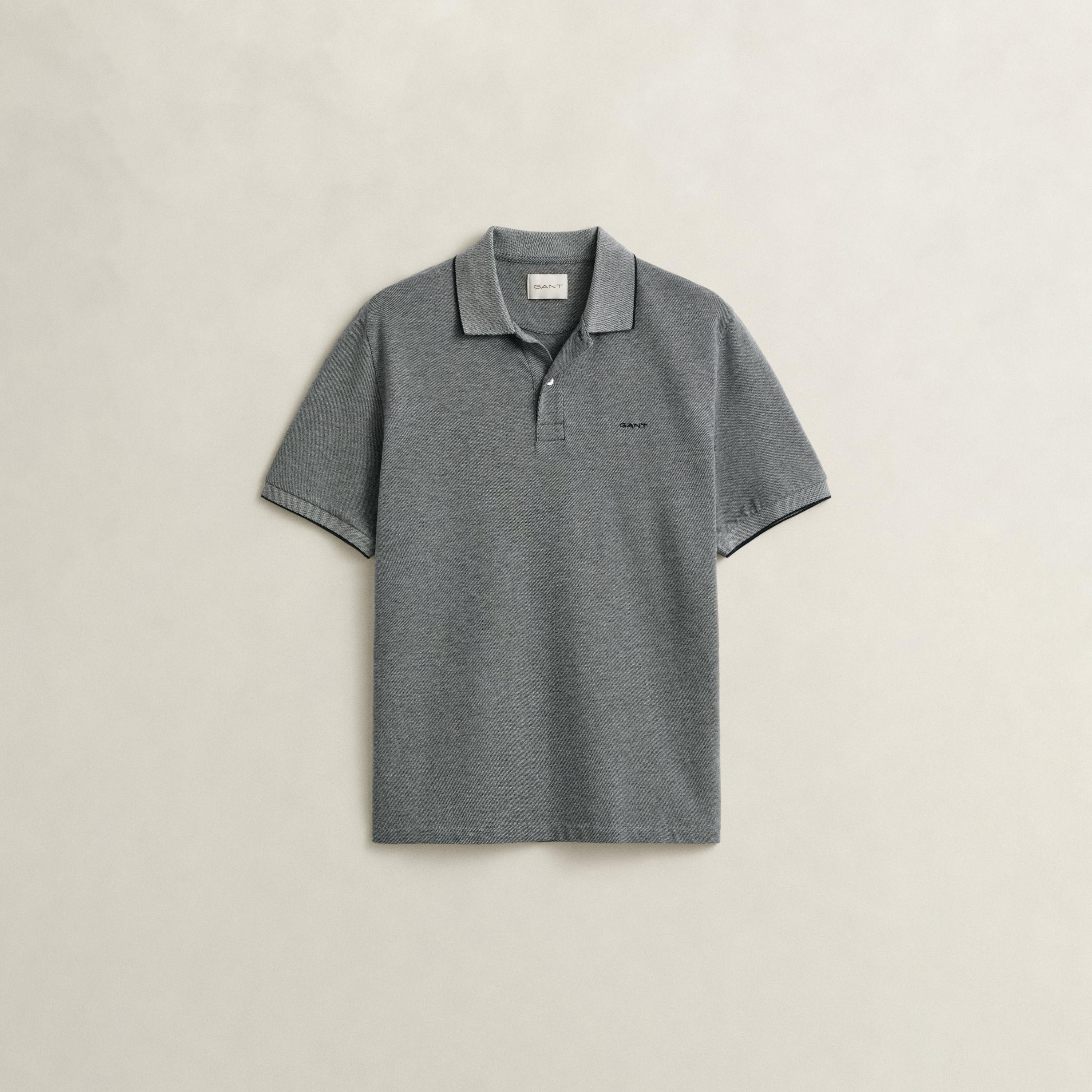 تي شيرت بولو رجالي سادة بأكمام قصيرة وياقة من جانت-men-clothing-tshirtsandpolos-polos-image-15