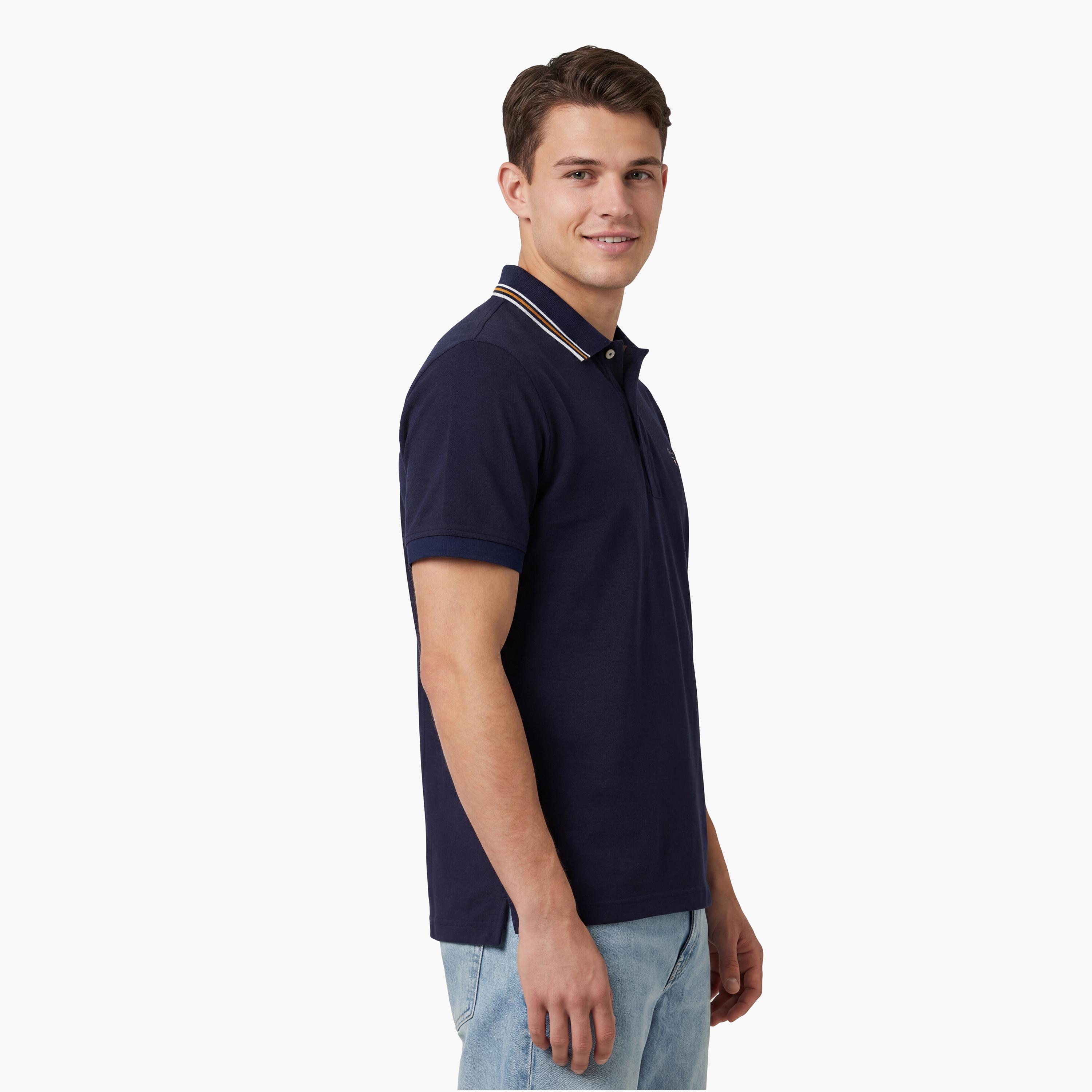 Gant Plain Collared Short Sleeves Men's Polo T-Shirt-men-clothing-tshirtsandpolos-polos-image-3
