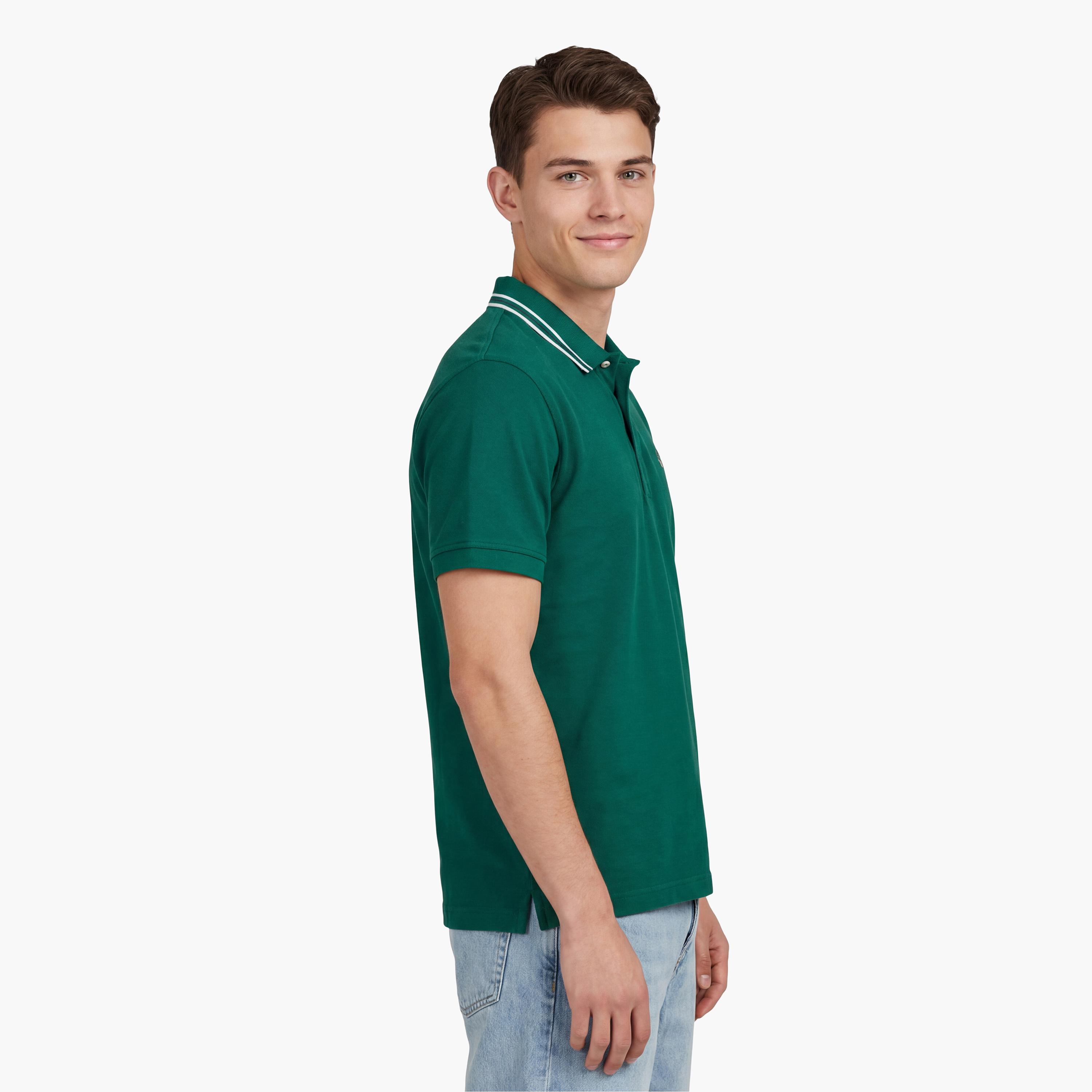 تي شيرت بولو رجالي سادة بأكمام قصيرة وياقة من جانت-men-clothing-tshirtsandpolos-polos-image-3