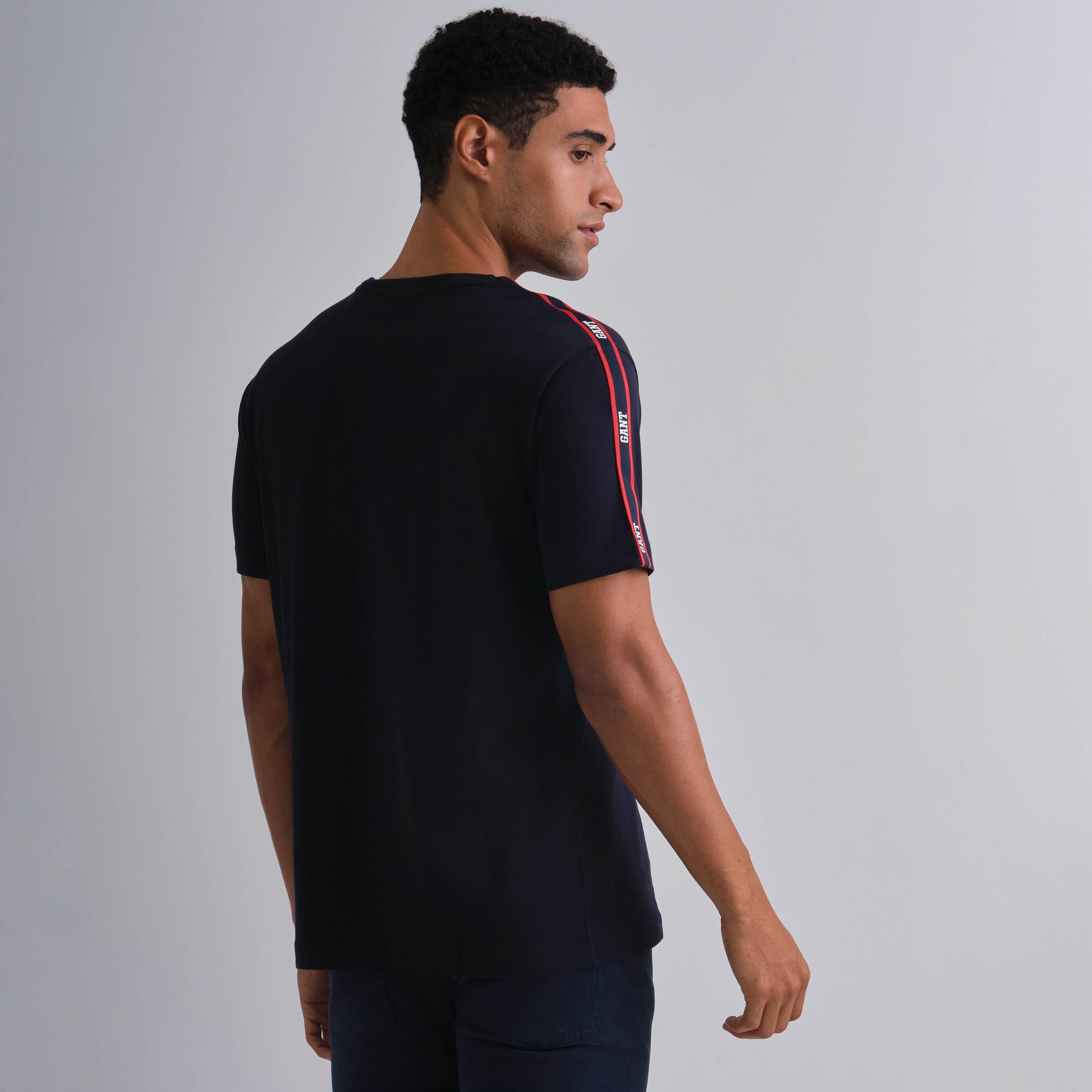 Gant Shoulder Taping Round Neck Short Sleeves Men's T-Shirt-men-clothing-tshirtsandpolos-tshirts-image-6