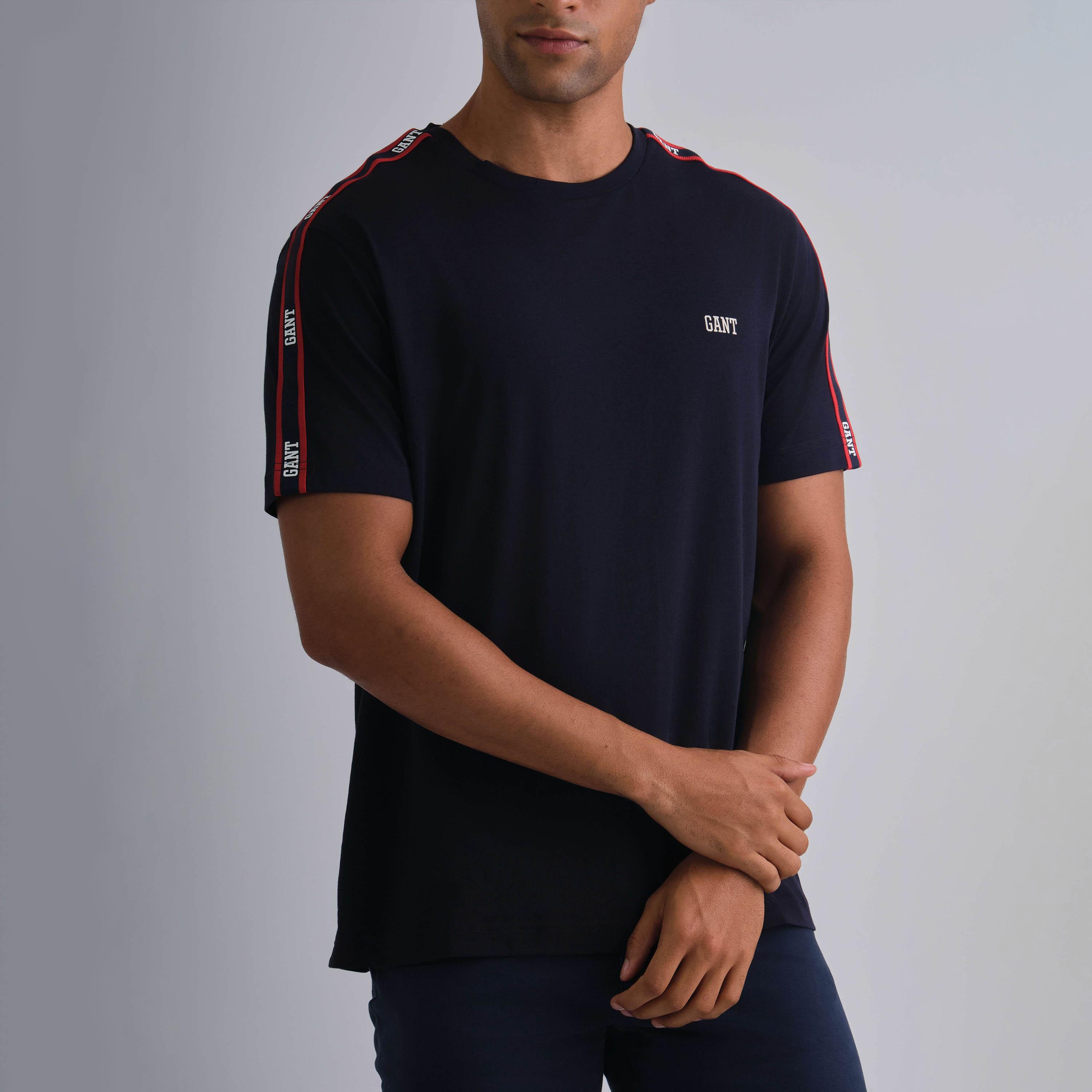 Gant Shoulder Taping Round Neck Short Sleeves Men's T-Shirt-men-clothing-tshirtsandpolos-tshirts-image-7