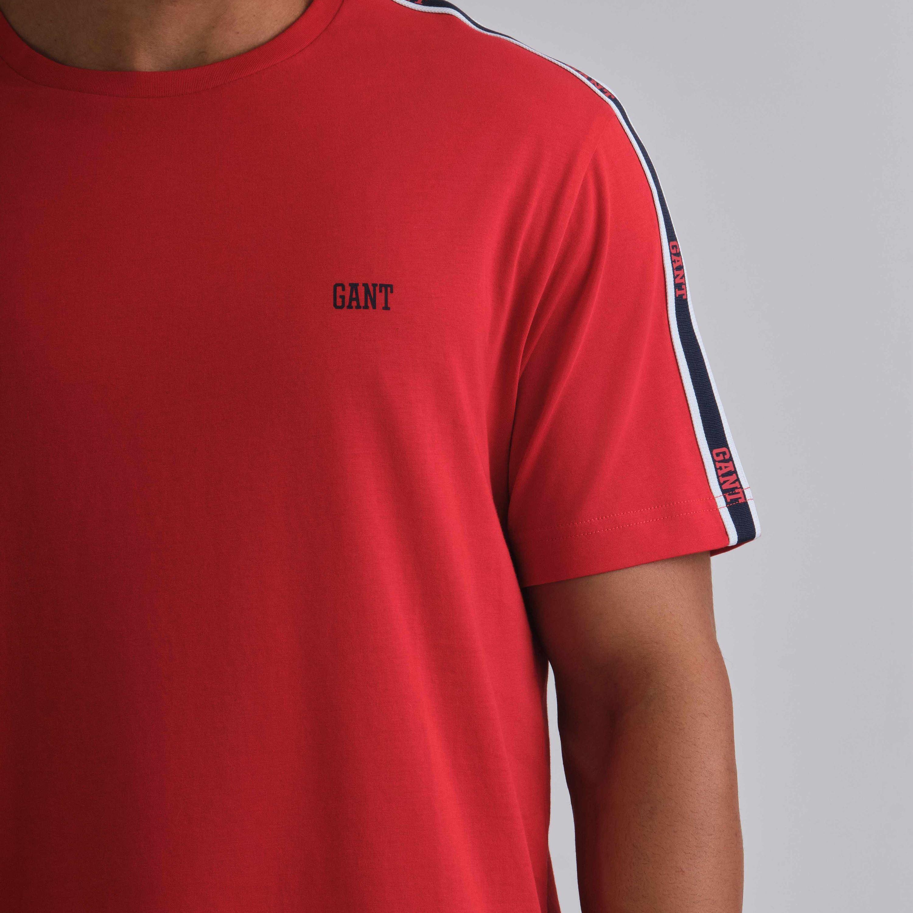 Gant Shoulder Taping Round Neck Short Sleeves Men's T-Shirt-men-clothing-tshirtsandpolos-tshirts-image-11