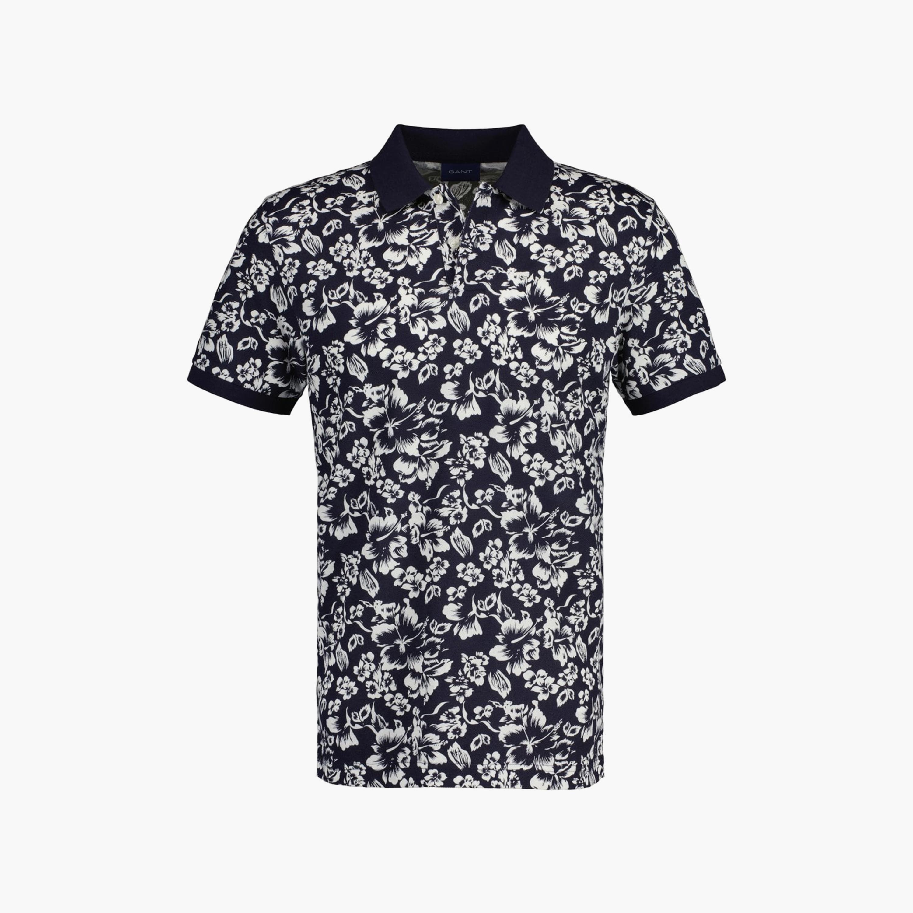 Gant Floral Collared Short Sleeves Polo T-Shirt-men-clothing-tshirtsandpolos-polos-image-1