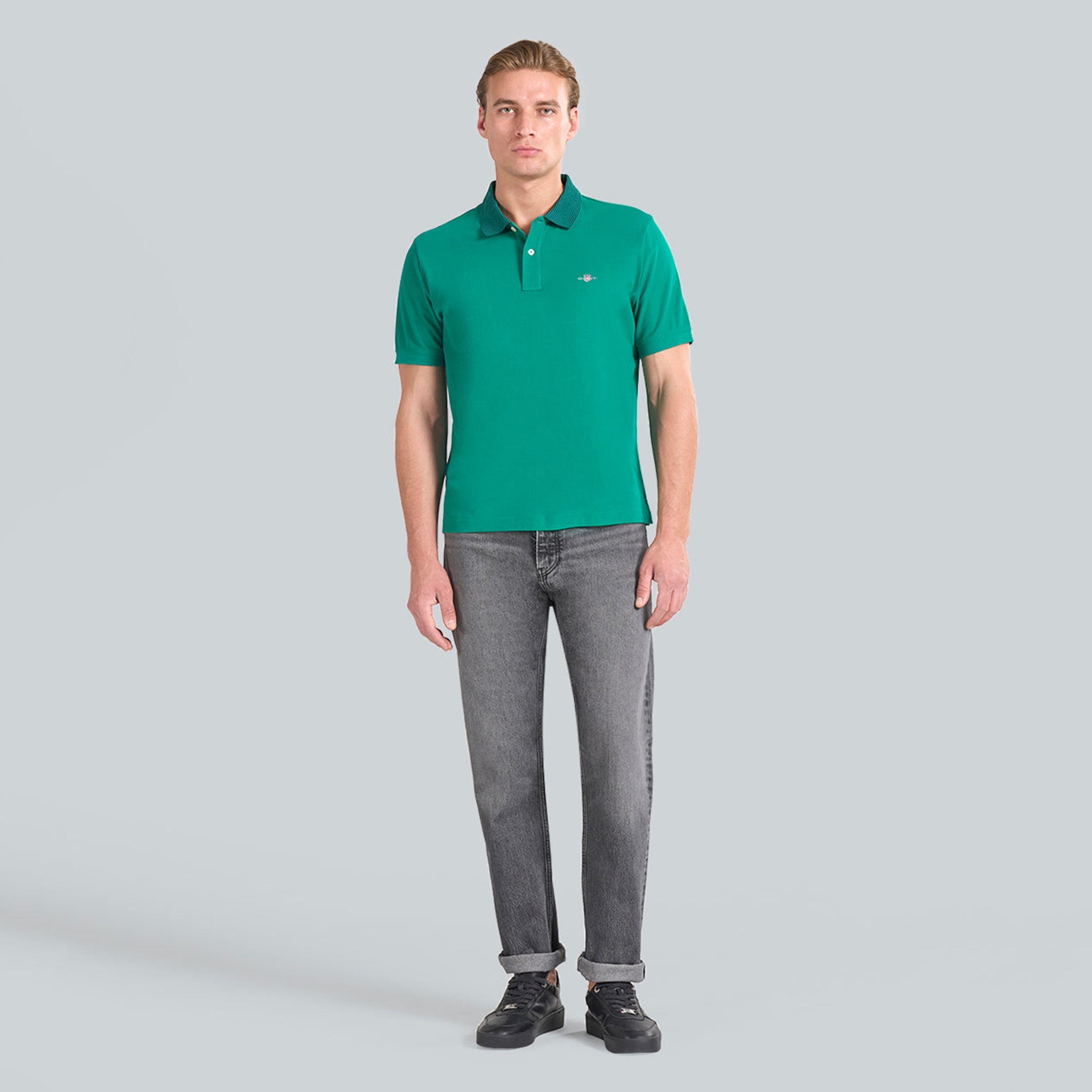 Gant Plain Collared Short Sleeves Men's Polo T-Shirt-men-clothing-tshirtsandpolos-polos-image-6