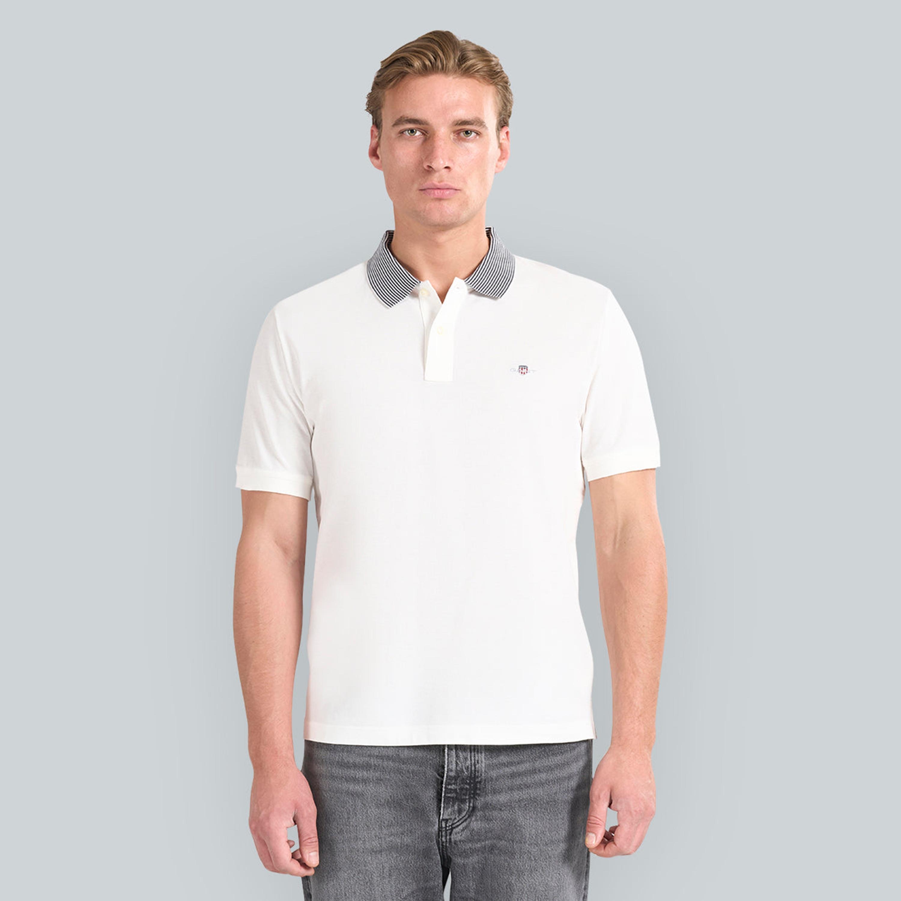 Gant Plain Collared Short Sleeves Men's Polo T-Shirt-men-clothing-tshirtsandpolos-polos-image-1