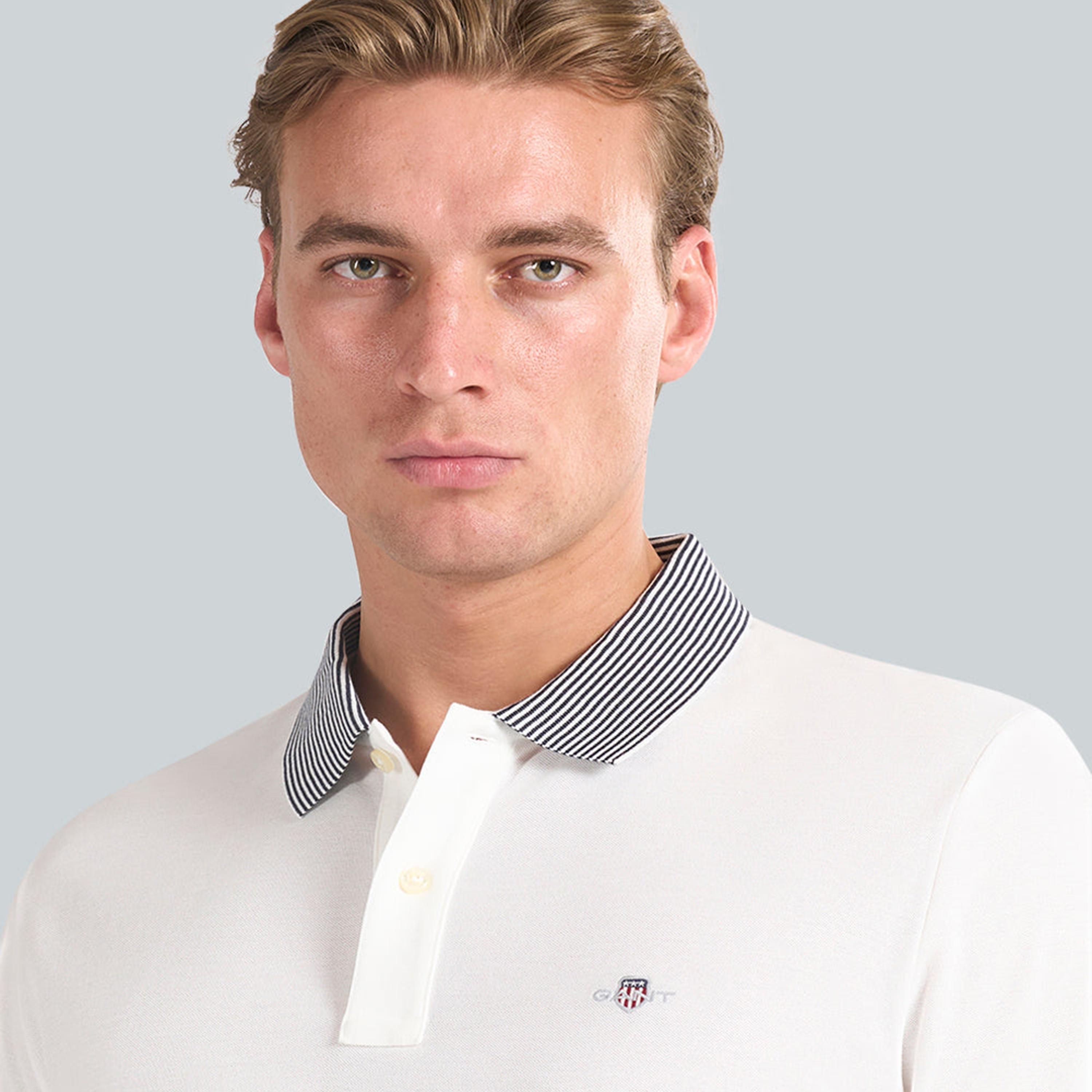 Gant Plain Collared Short Sleeves Men's Polo T-Shirt-men-clothing-tshirtsandpolos-polos-image-3