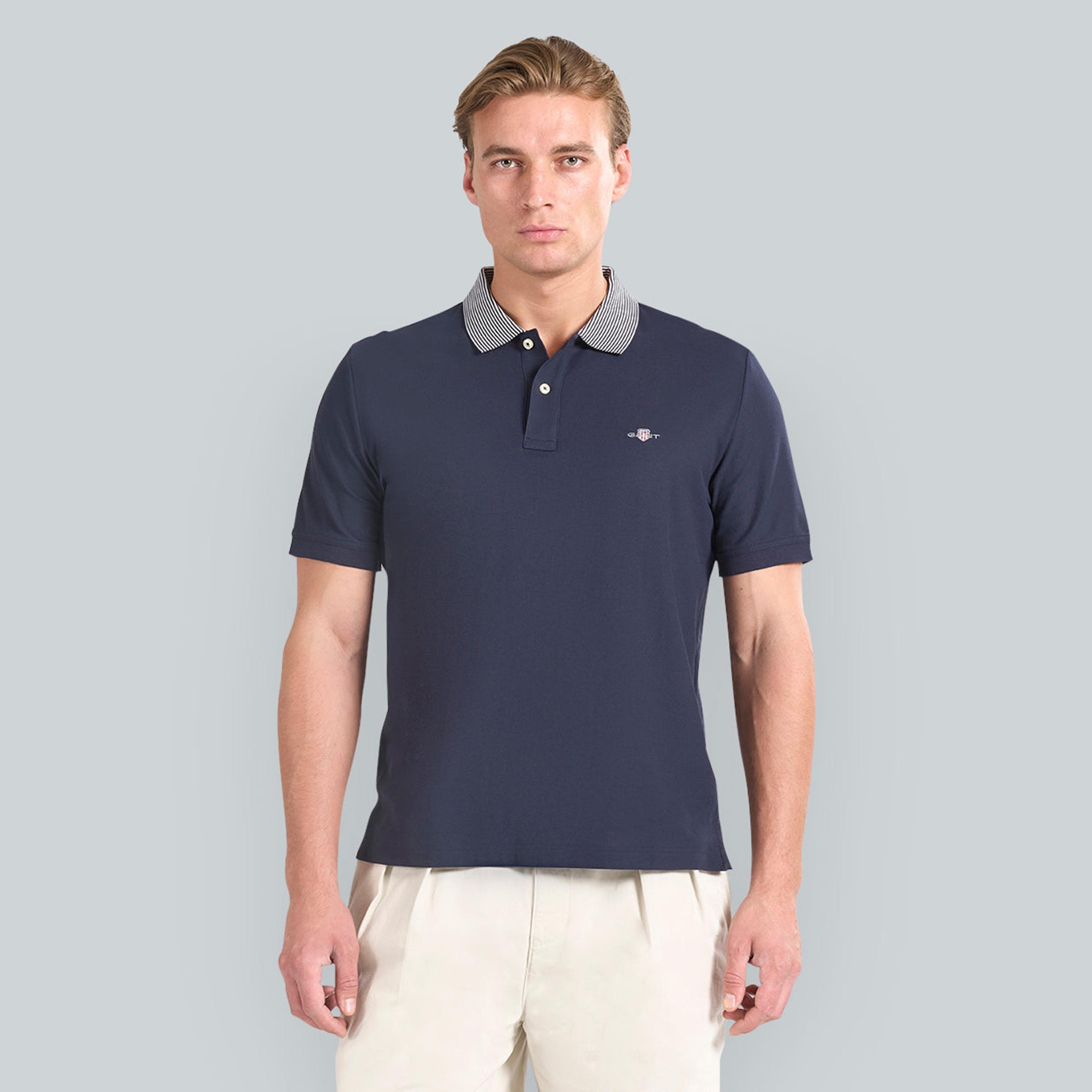 Gant Plain Collared Short Sleeves Men's Polo T-Shirt-men-clothing-tshirtsandpolos-polos-image-9