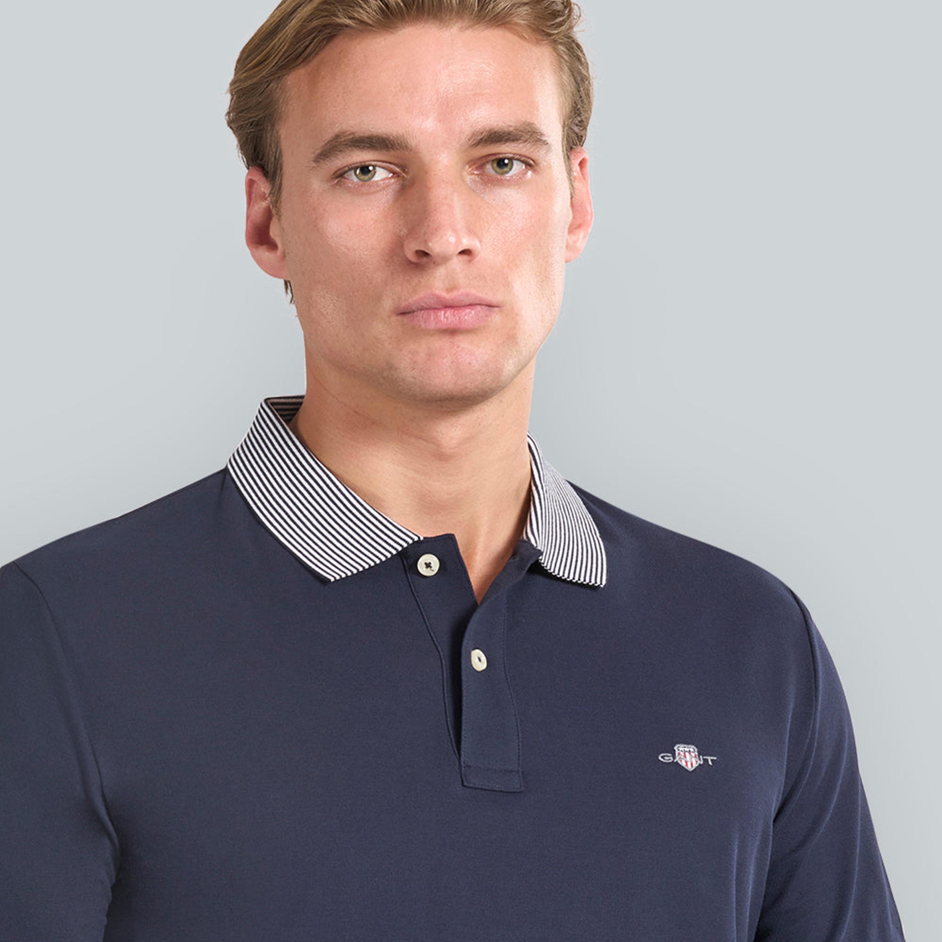Gant Plain Collared Short Sleeves Men's Polo T-Shirt-men-clothing-tshirtsandpolos-polos-image-11