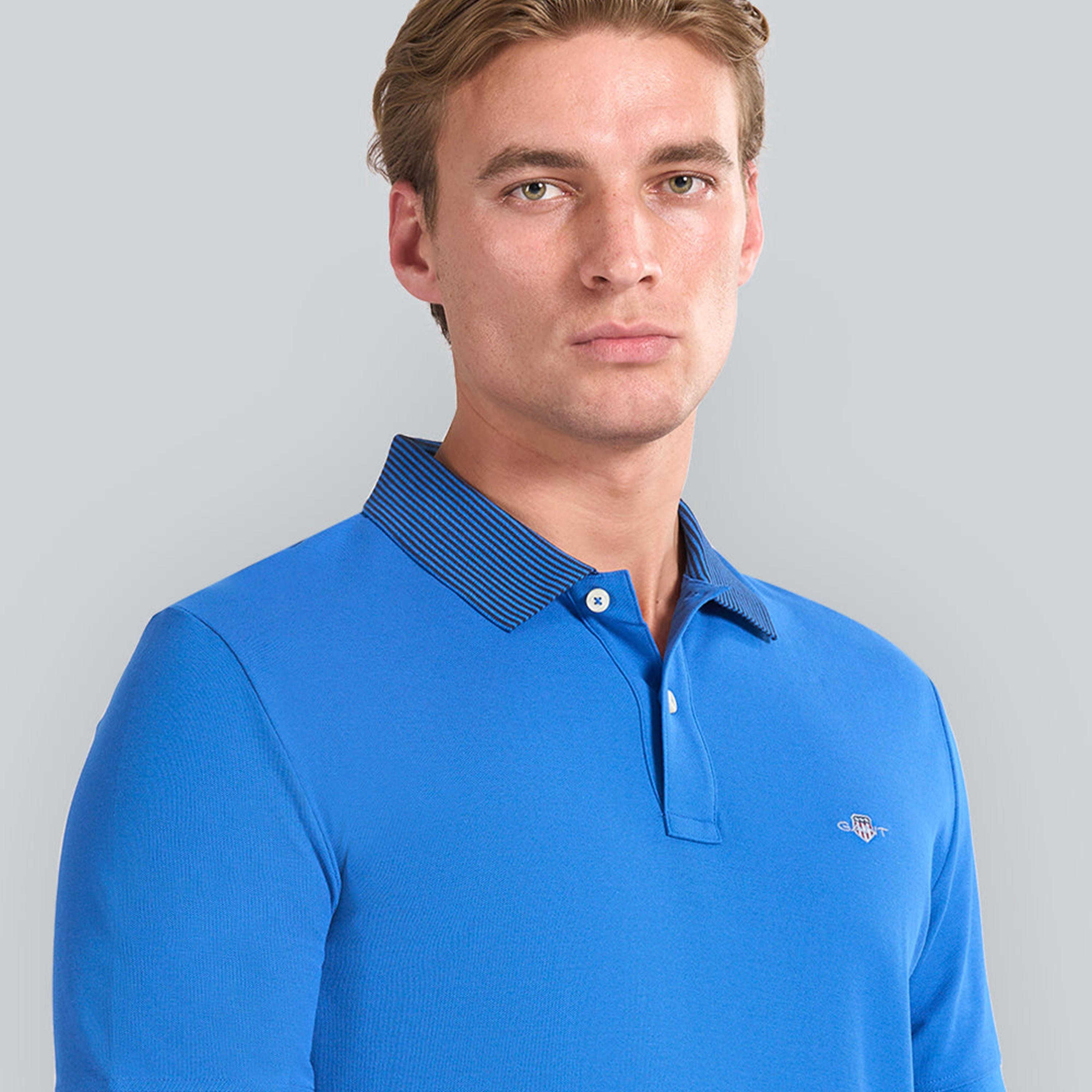 Gant Plain Collared Short Sleeves Men's Polo T-Shirt-men-clothing-tshirtsandpolos-polos-image-15