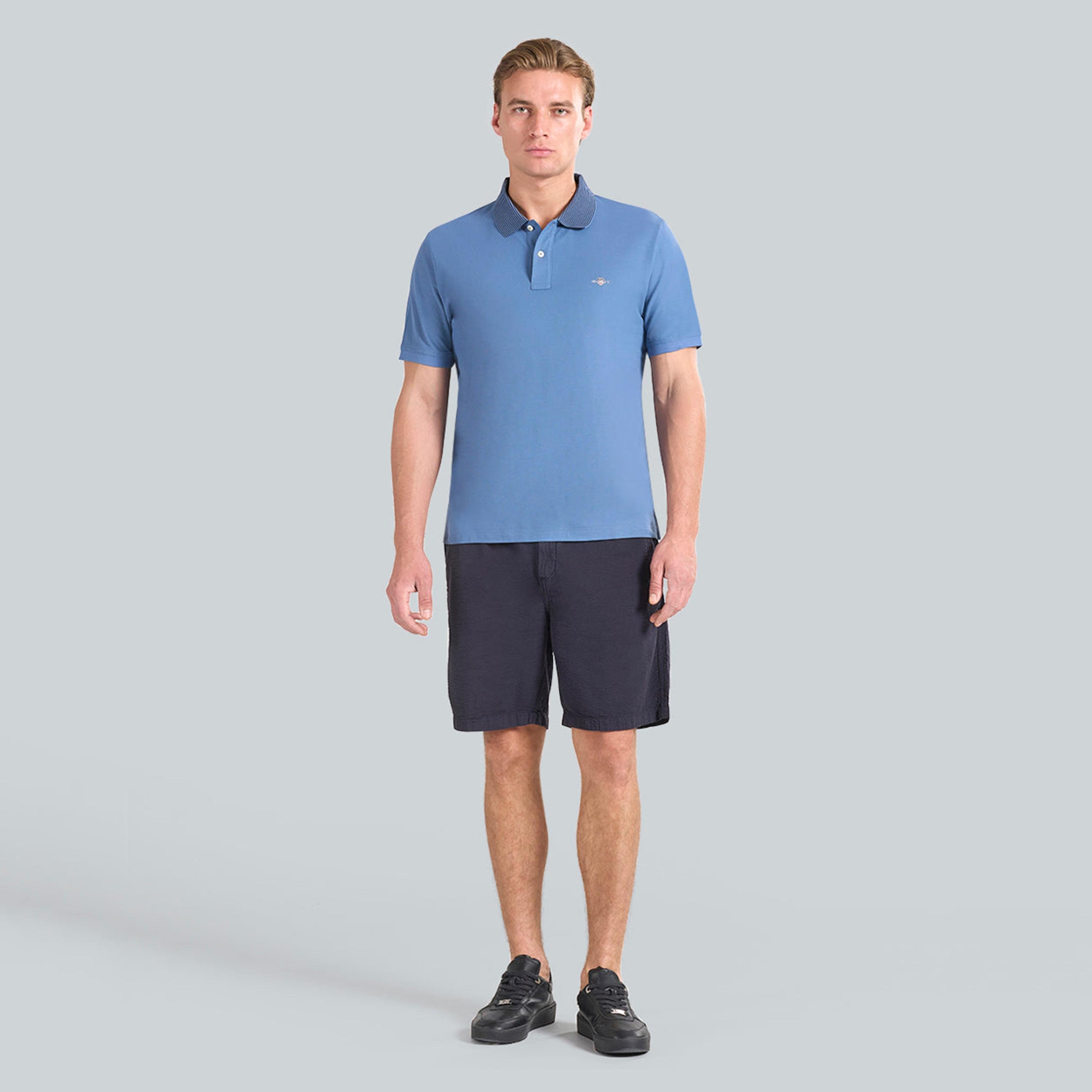 Gant Plain Collared Short Sleeves Men's Polo T-Shirt-men-clothing-tshirtsandpolos-polos-image-3