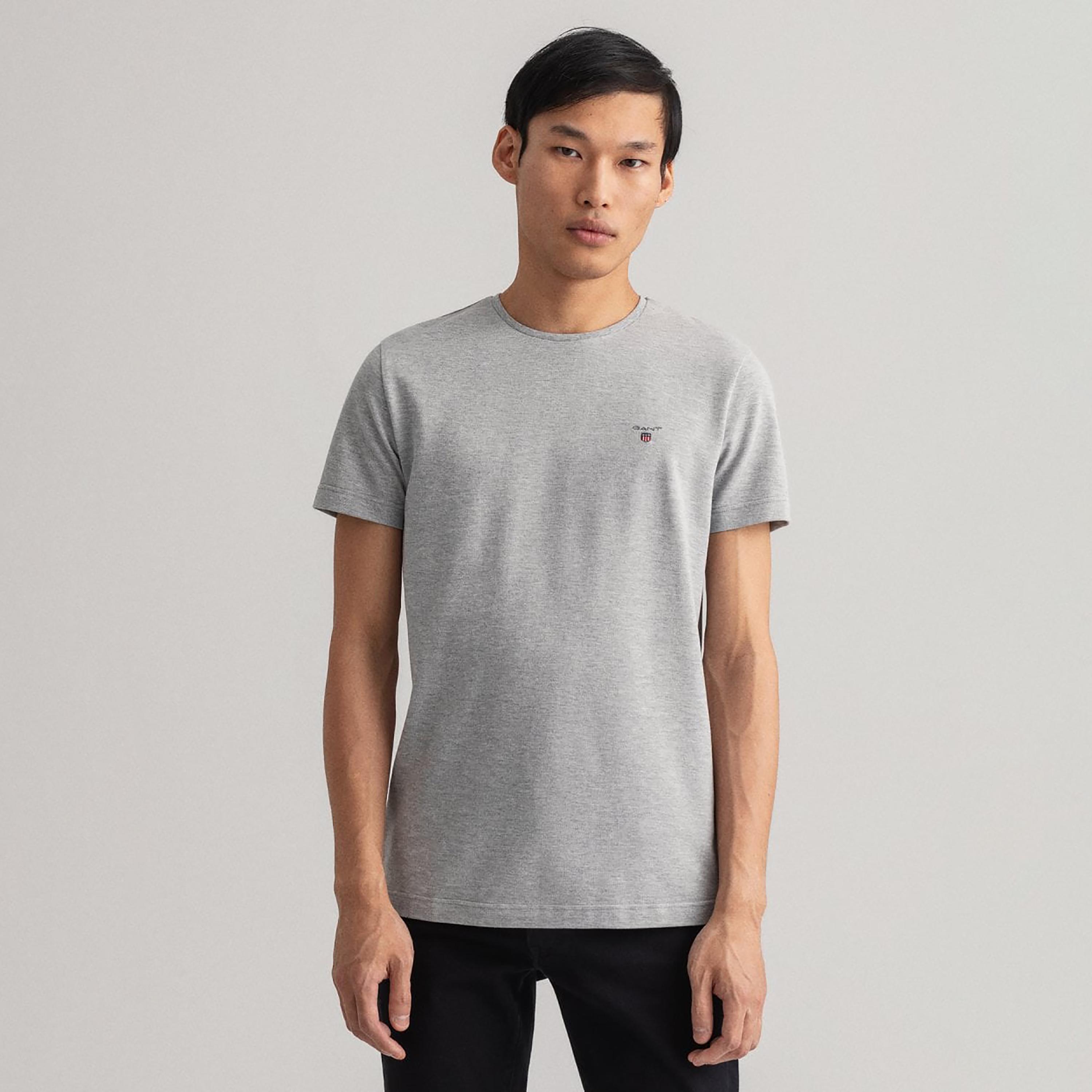 Gant Logo Detail Crew Neck Short Sleeves T-Shirt-men-clothing-tshirtsandpolos-tshirts-image-1