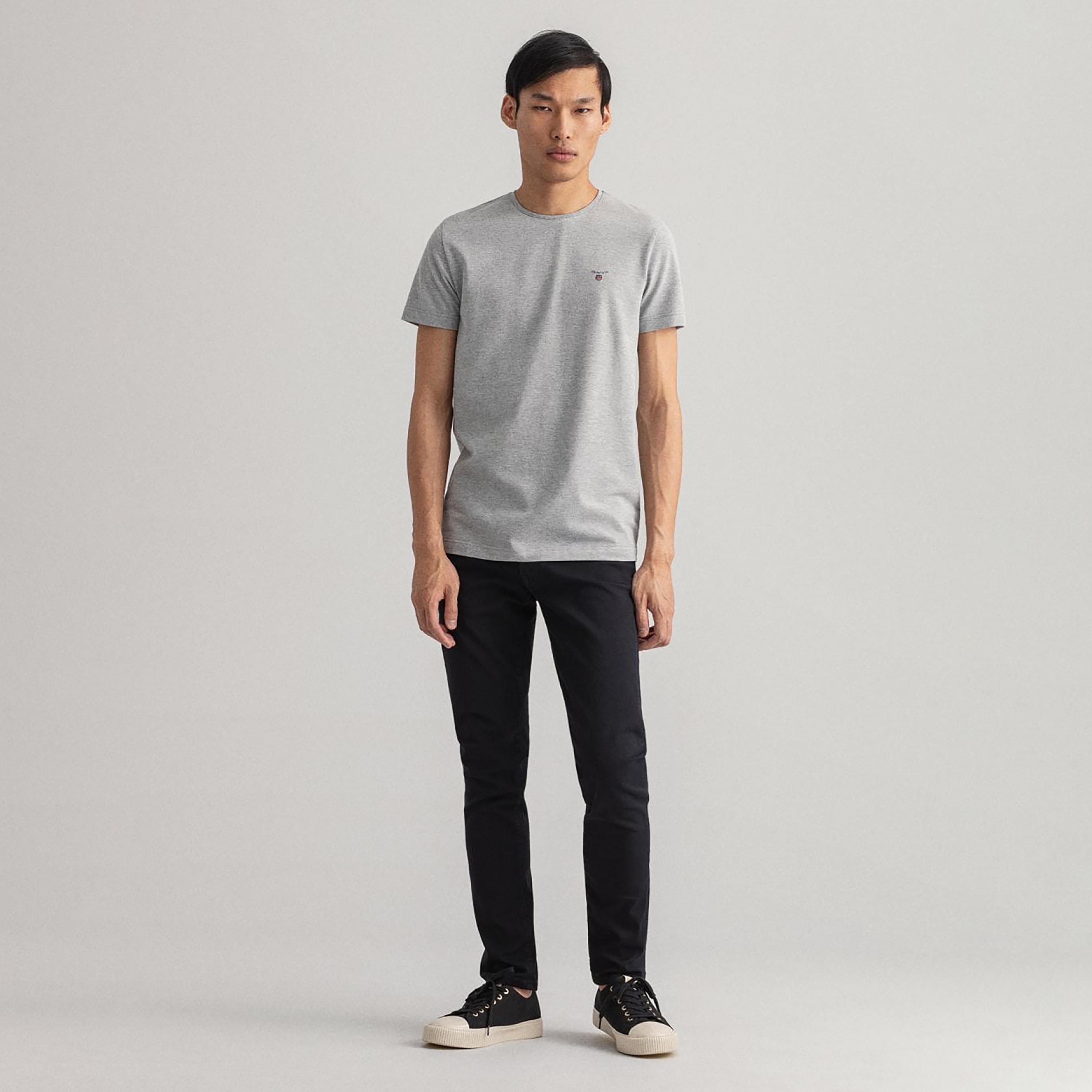 تي-شيرت جانت لوجو بأكمام قصيرة وياقة دائرية-men-clothing-tshirtsandpolos-tshirts-image-2