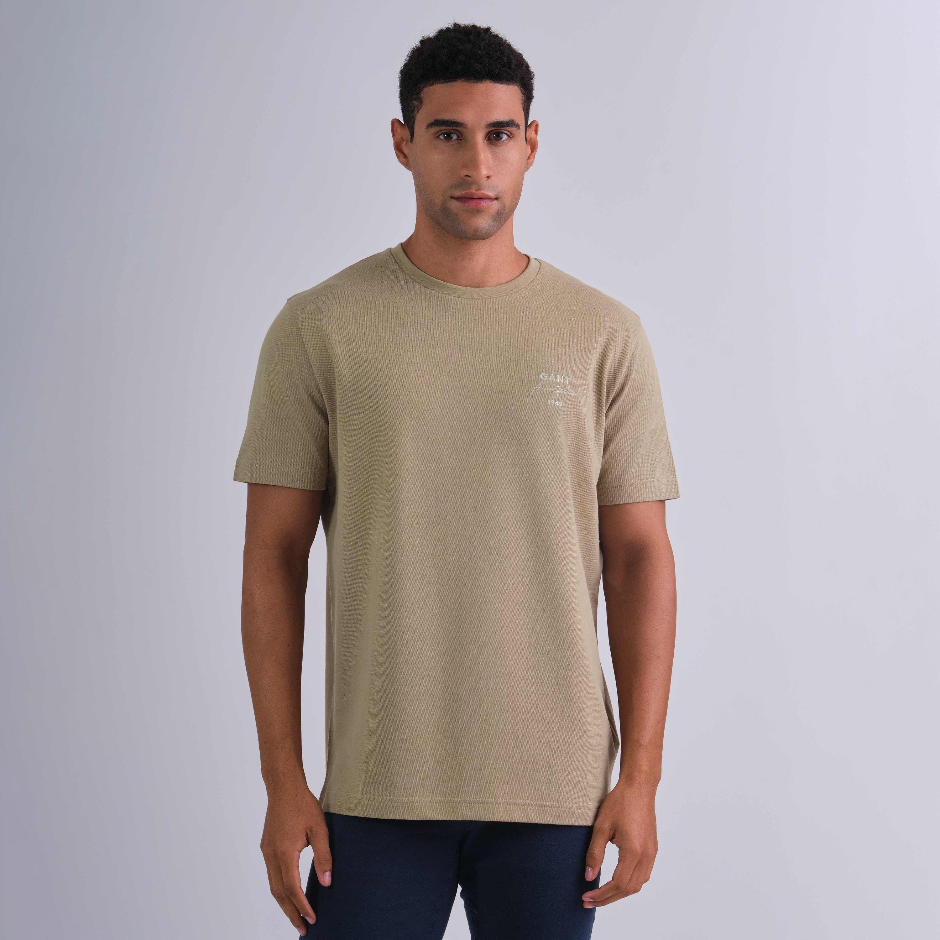 Gant Small Logo Round Neck Short Sleeves Men's T-Shirt-men-clothing-tshirtsandpolos-tshirts-image-8