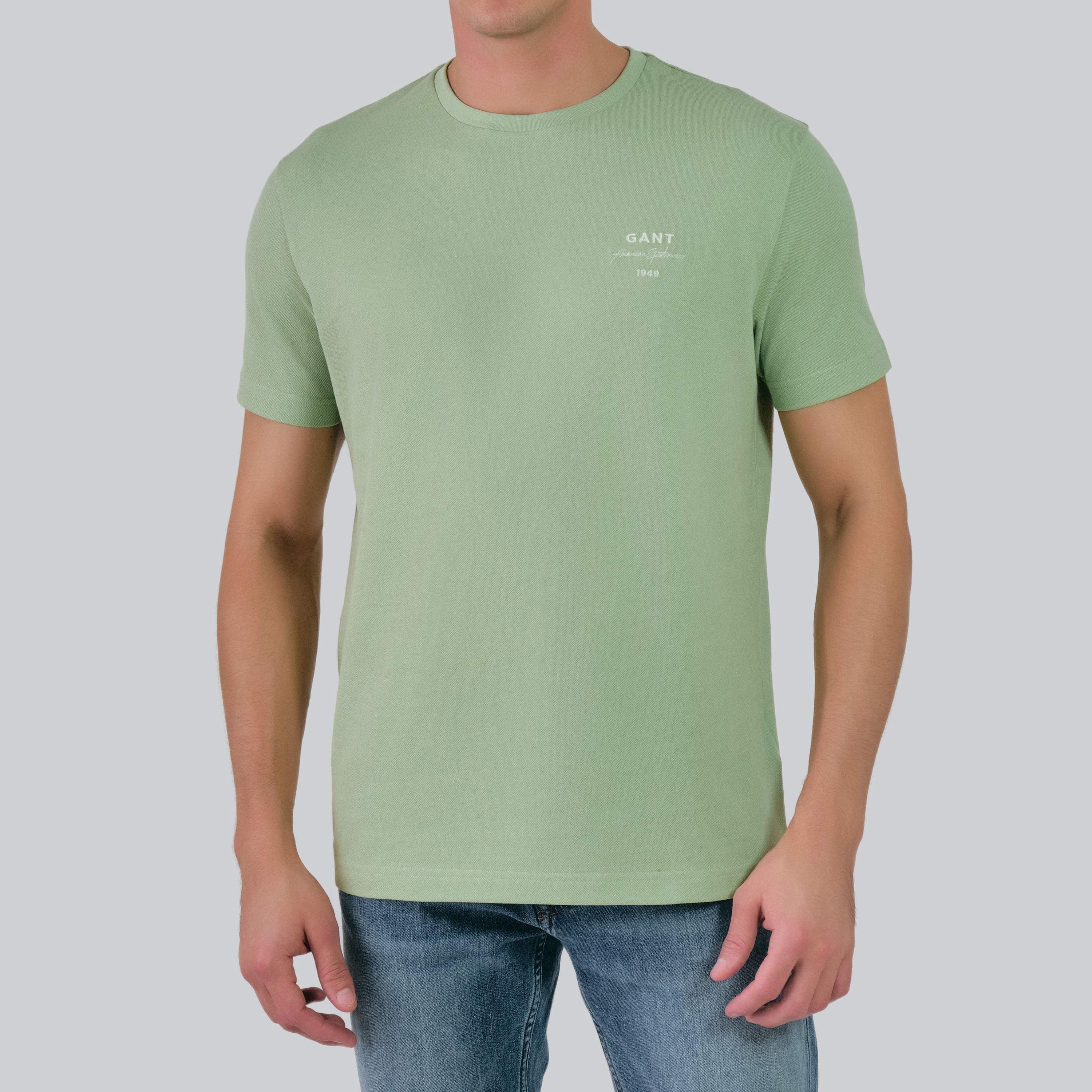 Gant Small Logo Round Neck Short Sleeves Men's T-Shirt-men-clothing-tshirtsandpolos-tshirts-image-12