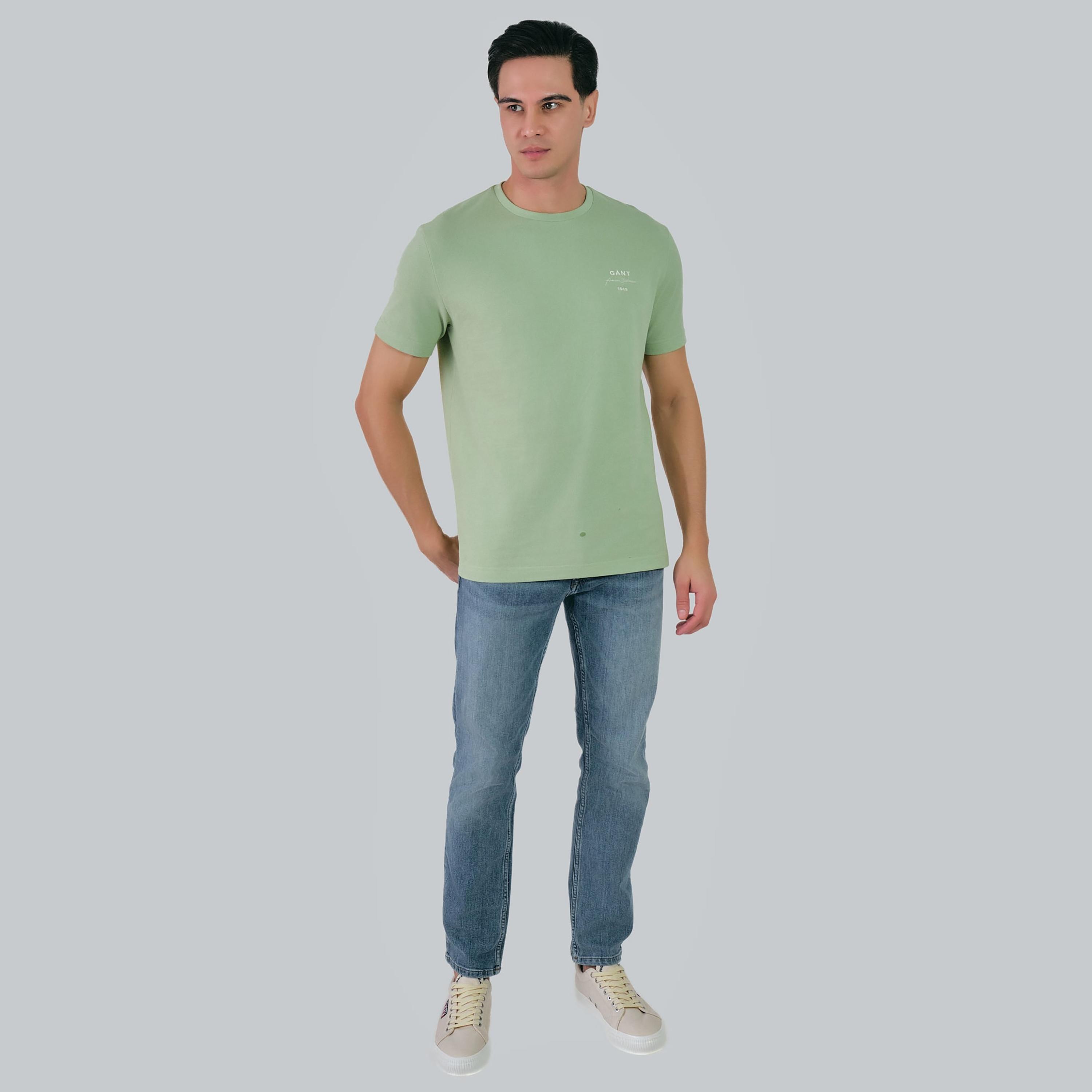 Gant Small Logo Round Neck Short Sleeves Men's T-Shirt-men-clothing-tshirtsandpolos-tshirts-image-13