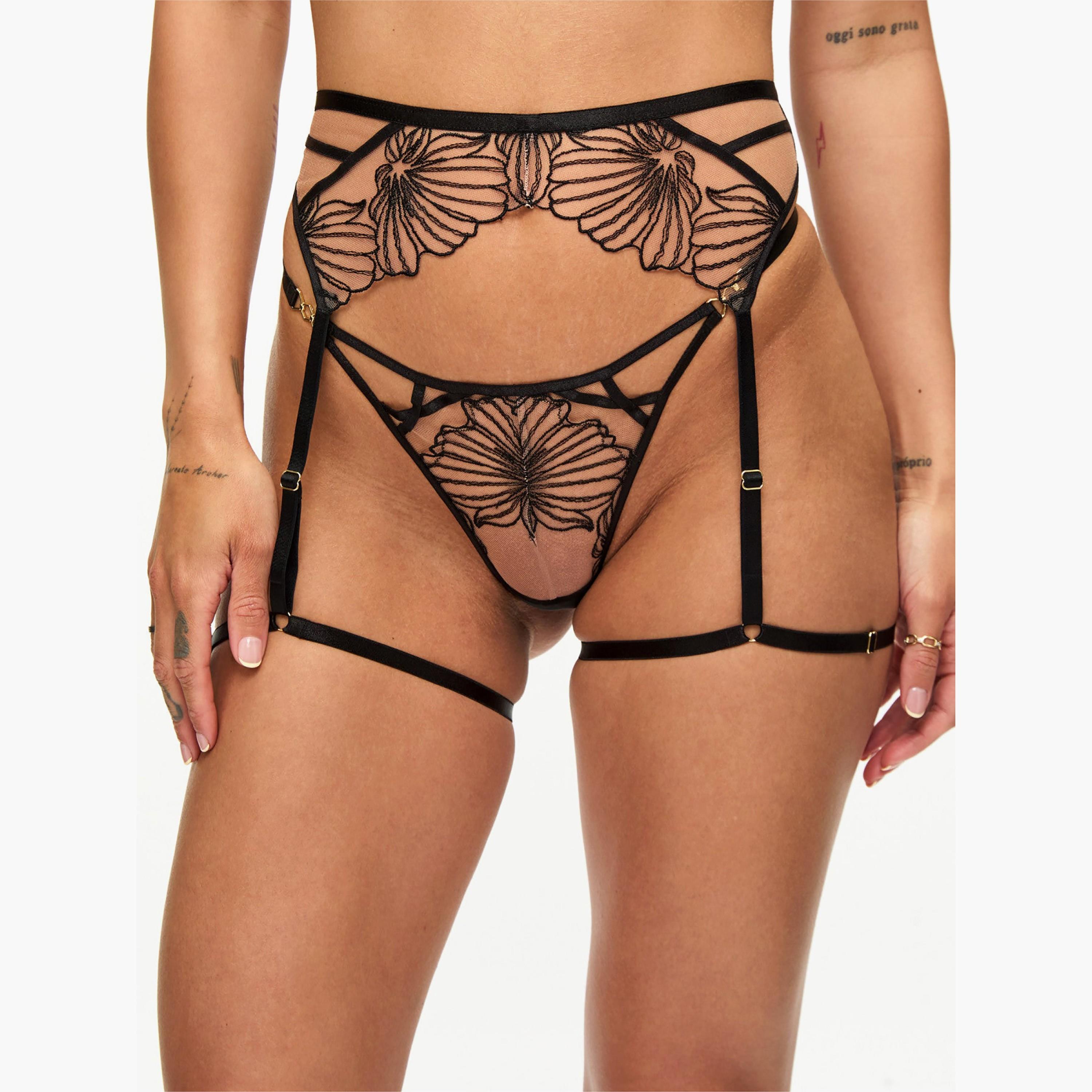 حزام حامل جوارب نسائي دانتيل أسود إنسينسينغ من آن سمرز-women-clothing-lingerie-lingerieaccessories-image-1