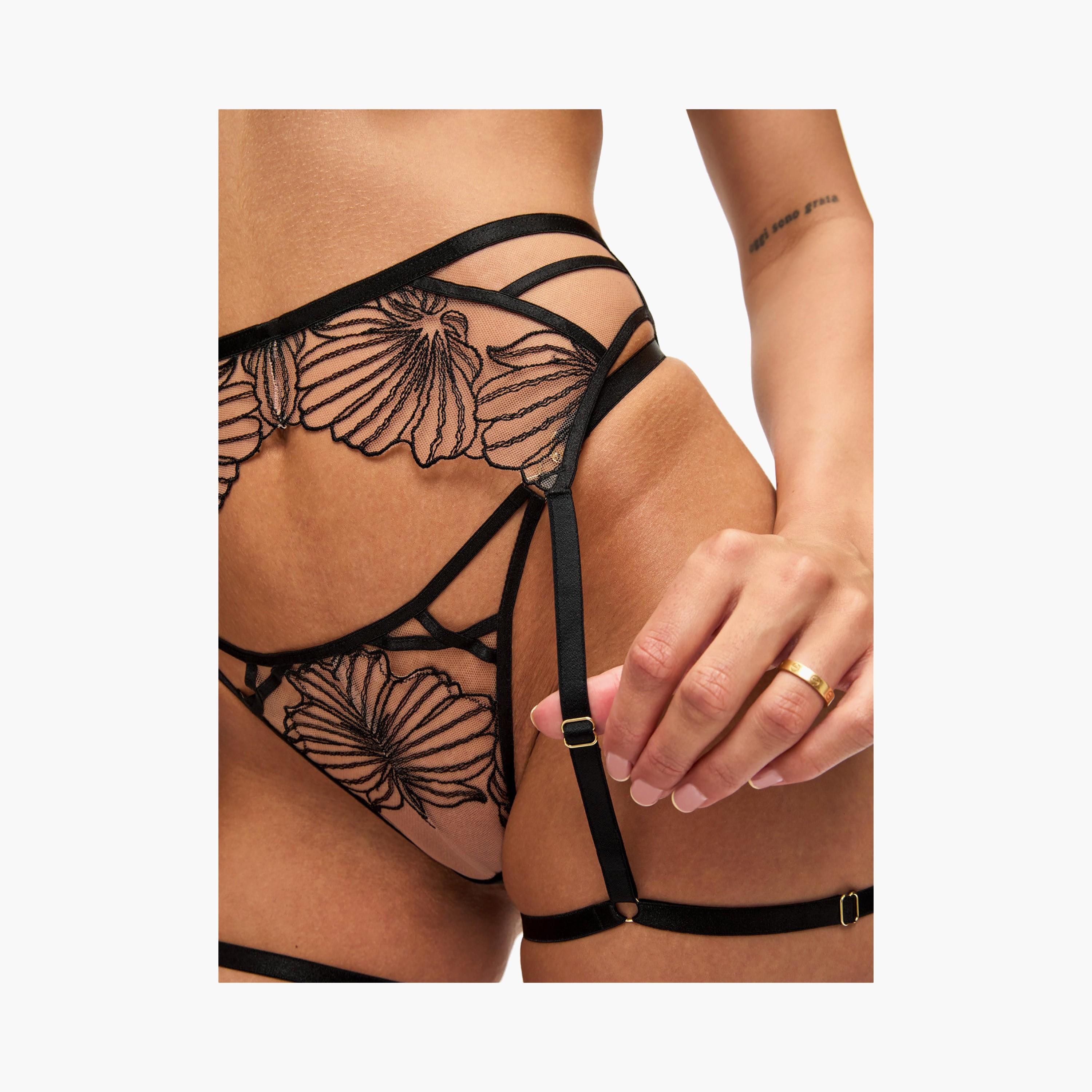 حزام حامل جوارب نسائي دانتيل أسود إنسينسينغ من آن سمرز-women-clothing-lingerie-lingerieaccessories-image-3