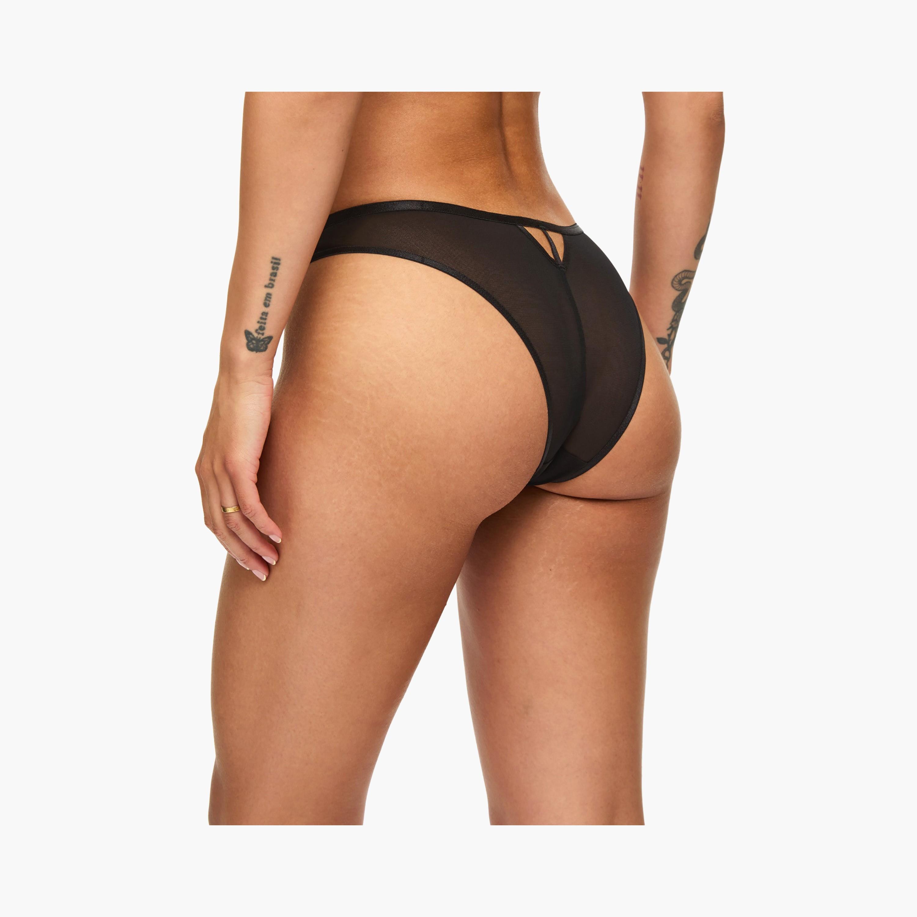 Ann Summers Incensing Black Mesh Medium Coverage Women's Brazilian Panties-women-clothing-lingerie-panties-image-3