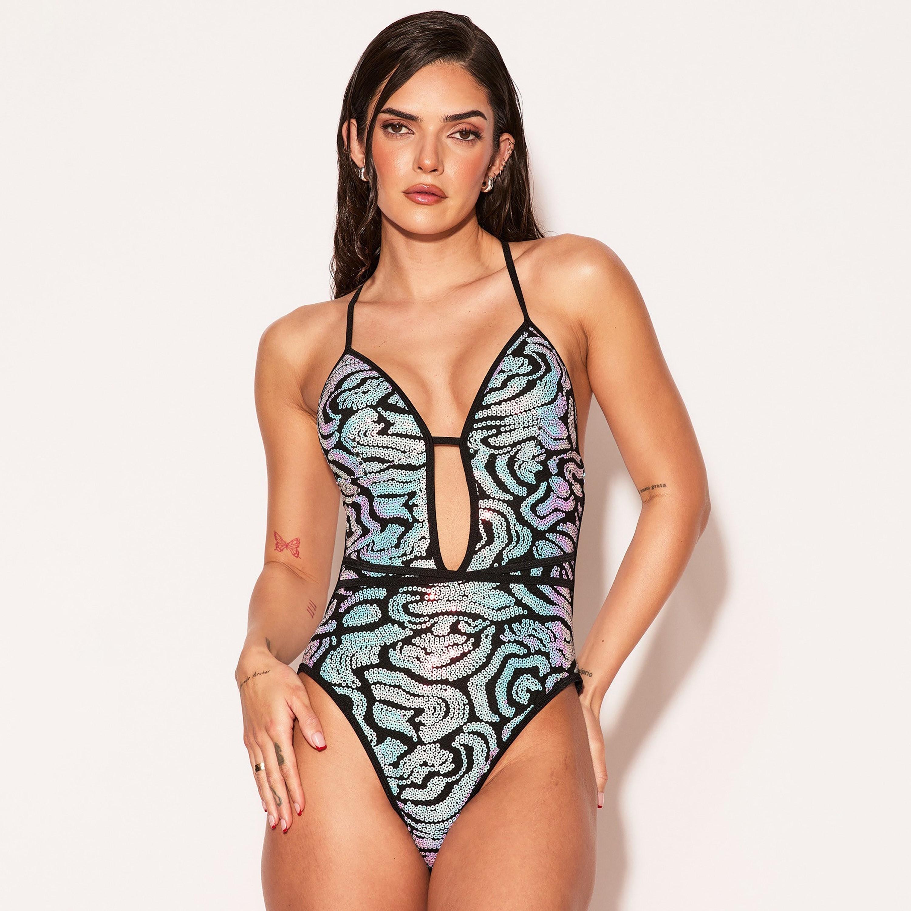 لباس سباحة نسائي بالترتر ووتر ريتريت من آن سمرز-women-clothing-swimandbeach-swimsuits-image-3