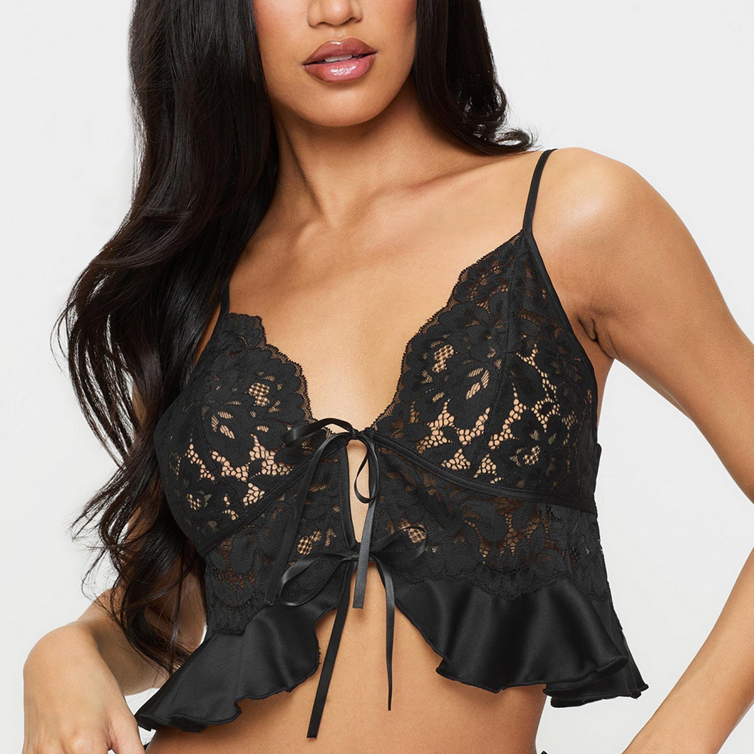 طقم من قطعتين حمالة صدر وسروال داخلي دانتيل نسائي من آن سمرز-women-clothing-nightwear-pyjamas-shortsets-image-4