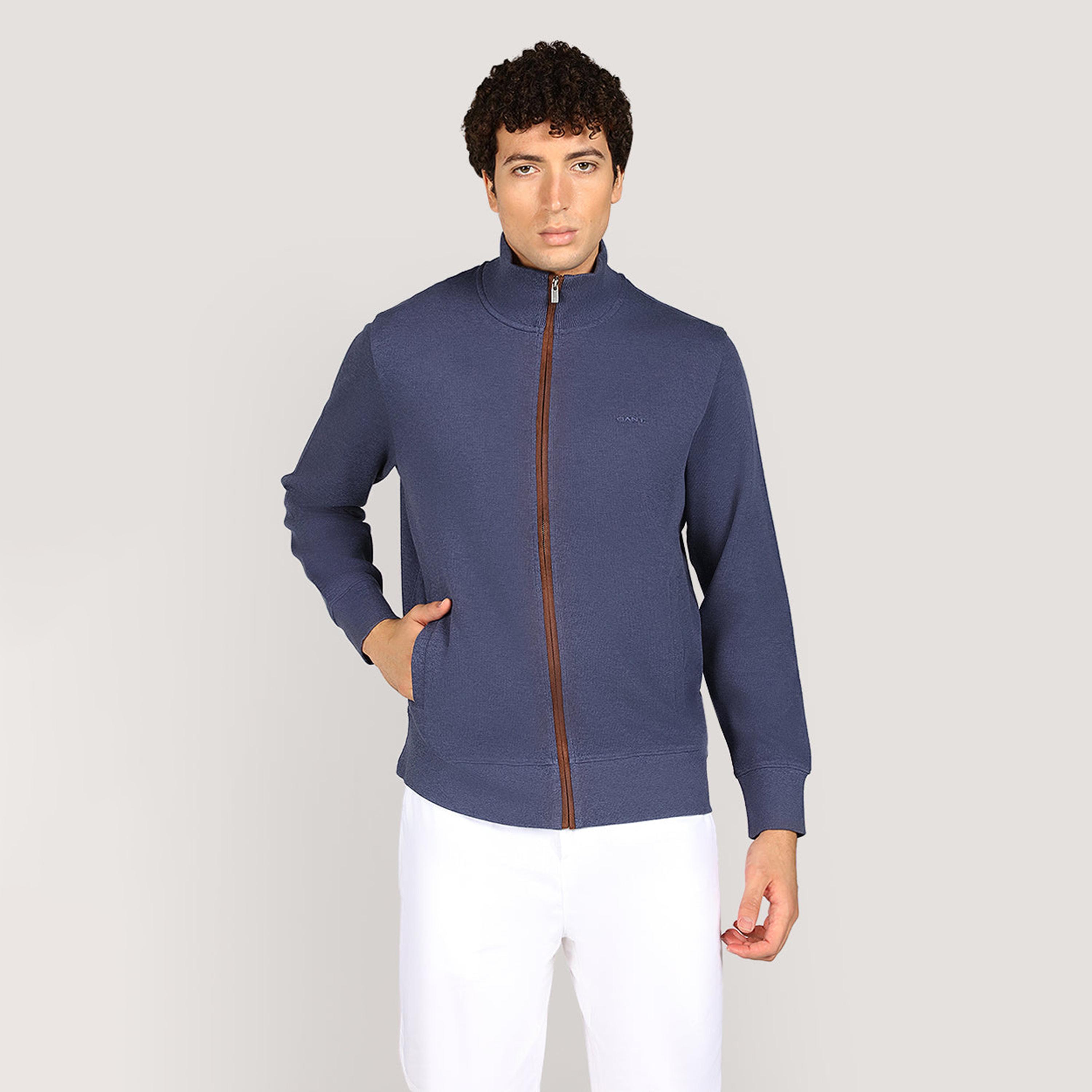 كارديجان رجالي بياقة عالية وأكمام طويلة، سادة من جانت-men-clothing-sweatersandpullovers-image-9