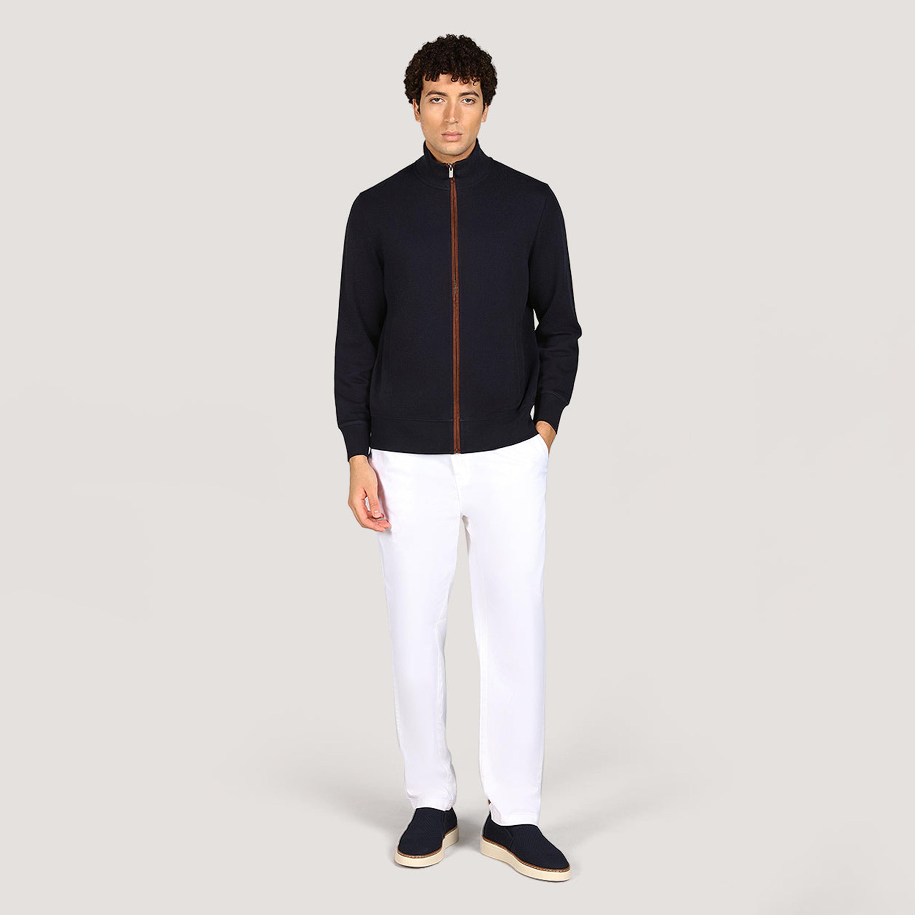 كارديجان رجالي بياقة عالية وأكمام طويلة، سادة من جانت-men-clothing-sweatersandpullovers-image-6