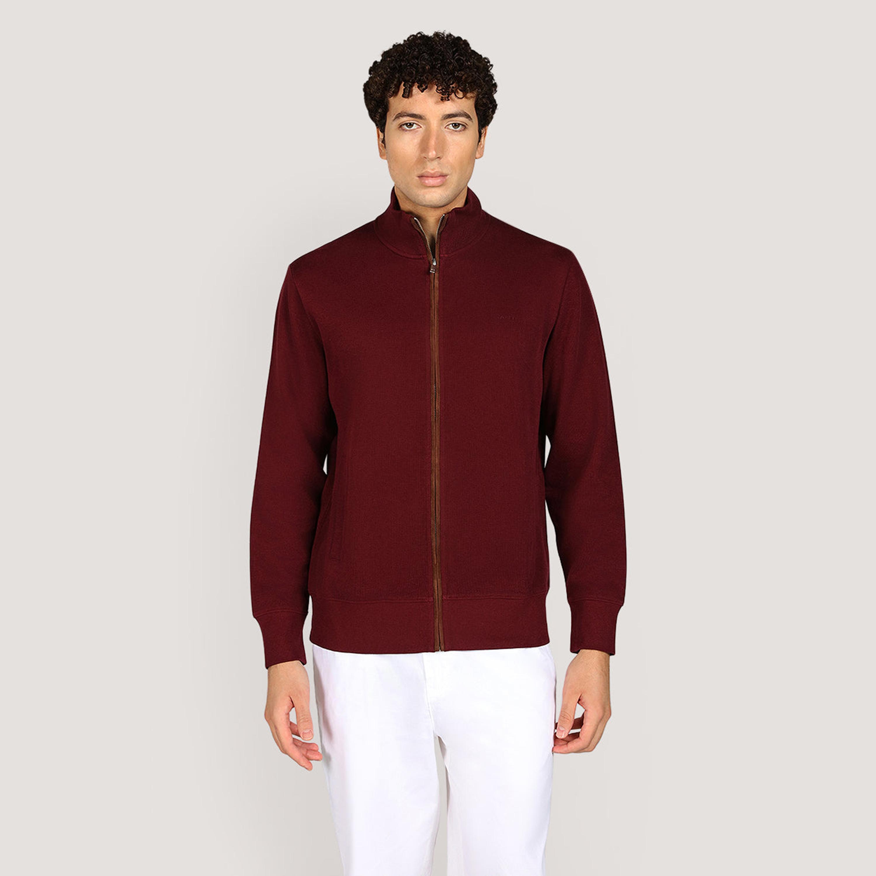 كارديجان رجالي بياقة عالية وأكمام طويلة، سادة من جانت-men-clothing-sweatersandpullovers-image-13