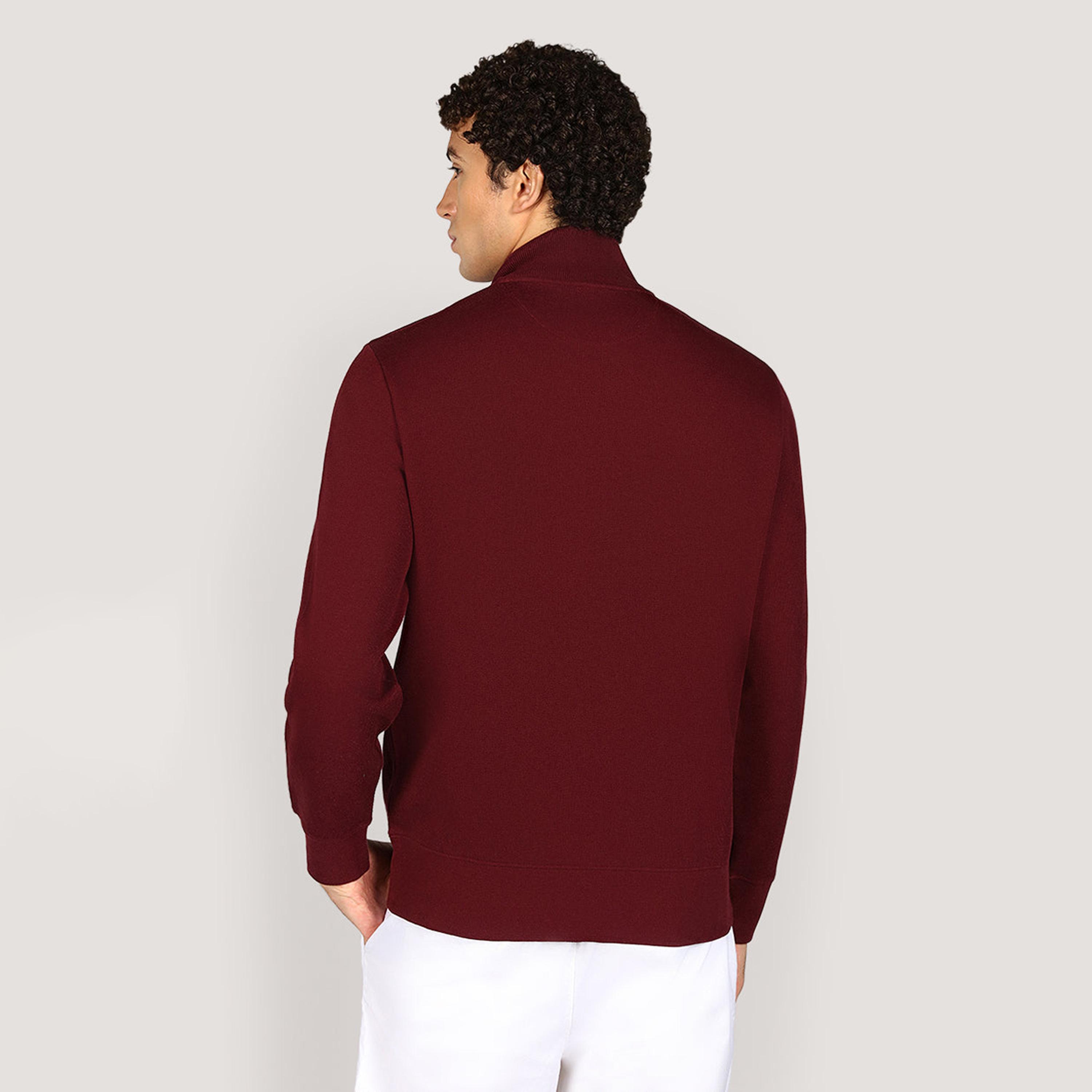 Gant Plain High Neck Long Sleeves Men's Cardigan-men-clothing-sweatersandpullovers-image-4