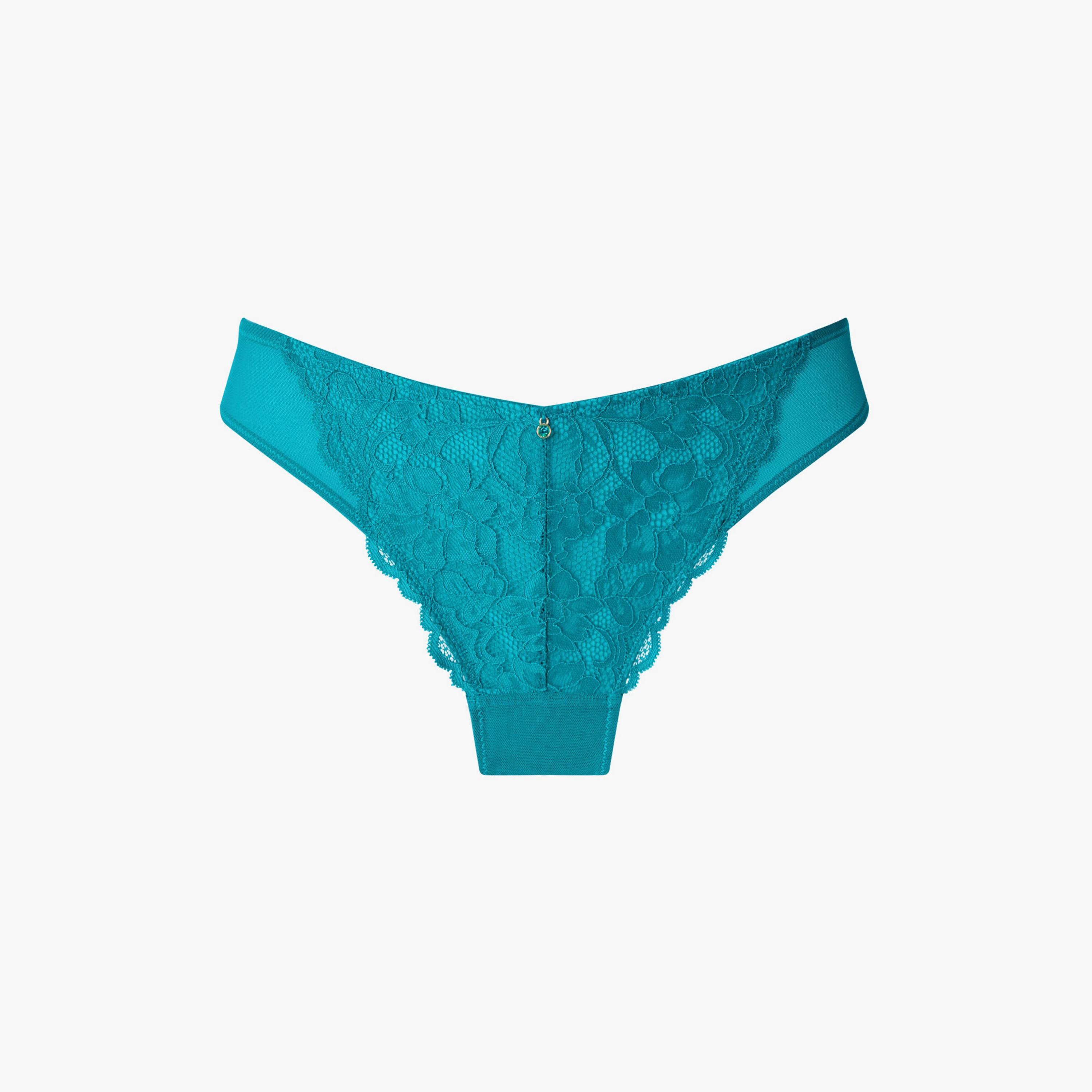 سروال داخلي نسائي "برازيلي" لون "تيل" بدانتيل زهور وتغطية متوسطة سيكسي من آن سامرز-women-clothing-lingerie-panties-image-6