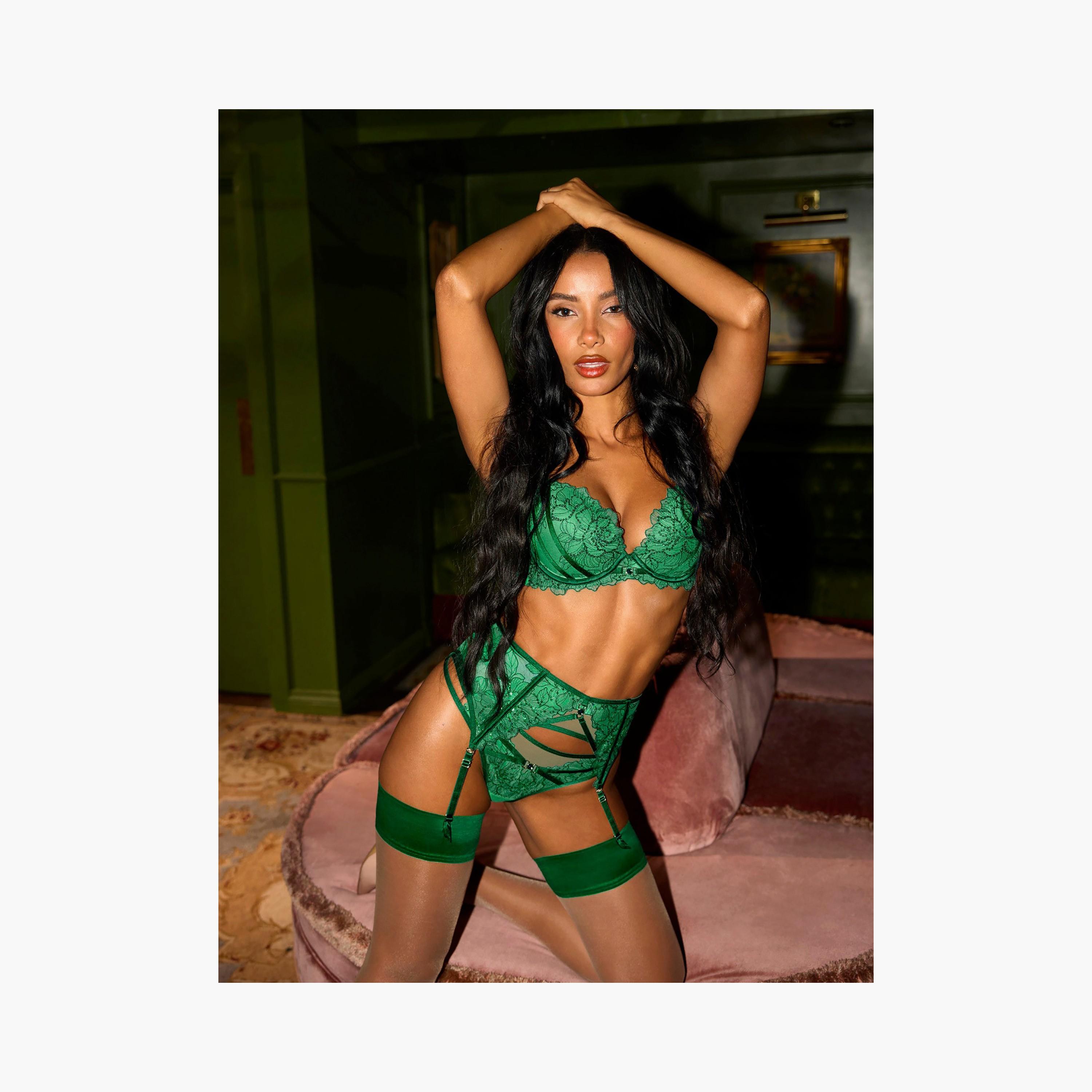 Ann Summers Divine Temptation Mid Green Sequins Women's Waspie Garter-women-clothing-lingerie-lingerieaccessories-image-4