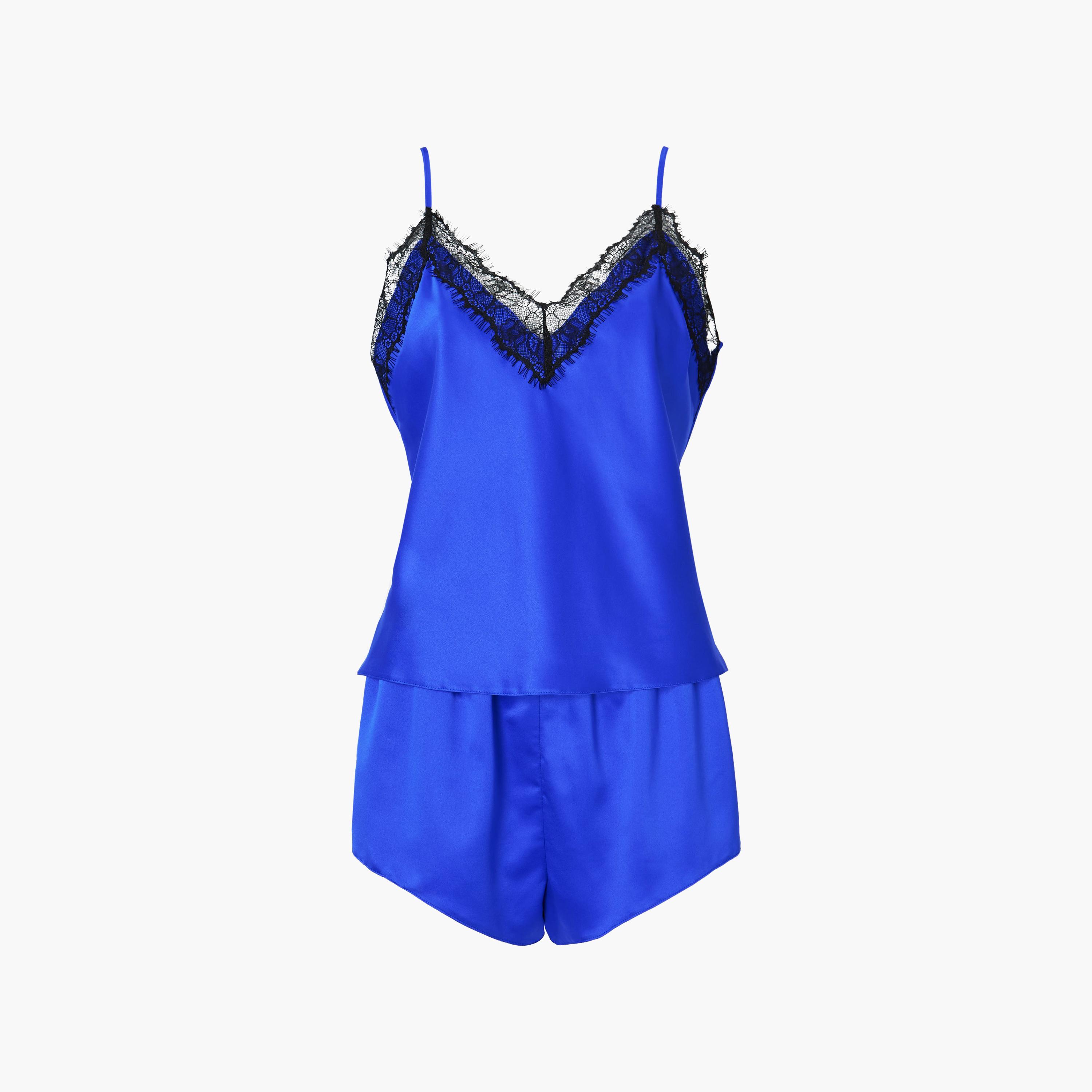 طقم نسائي (كامي وشورت) بحواف دانتيل من آن سامرز-women-clothing-nightwear-pyjamas-shortsets-image-2