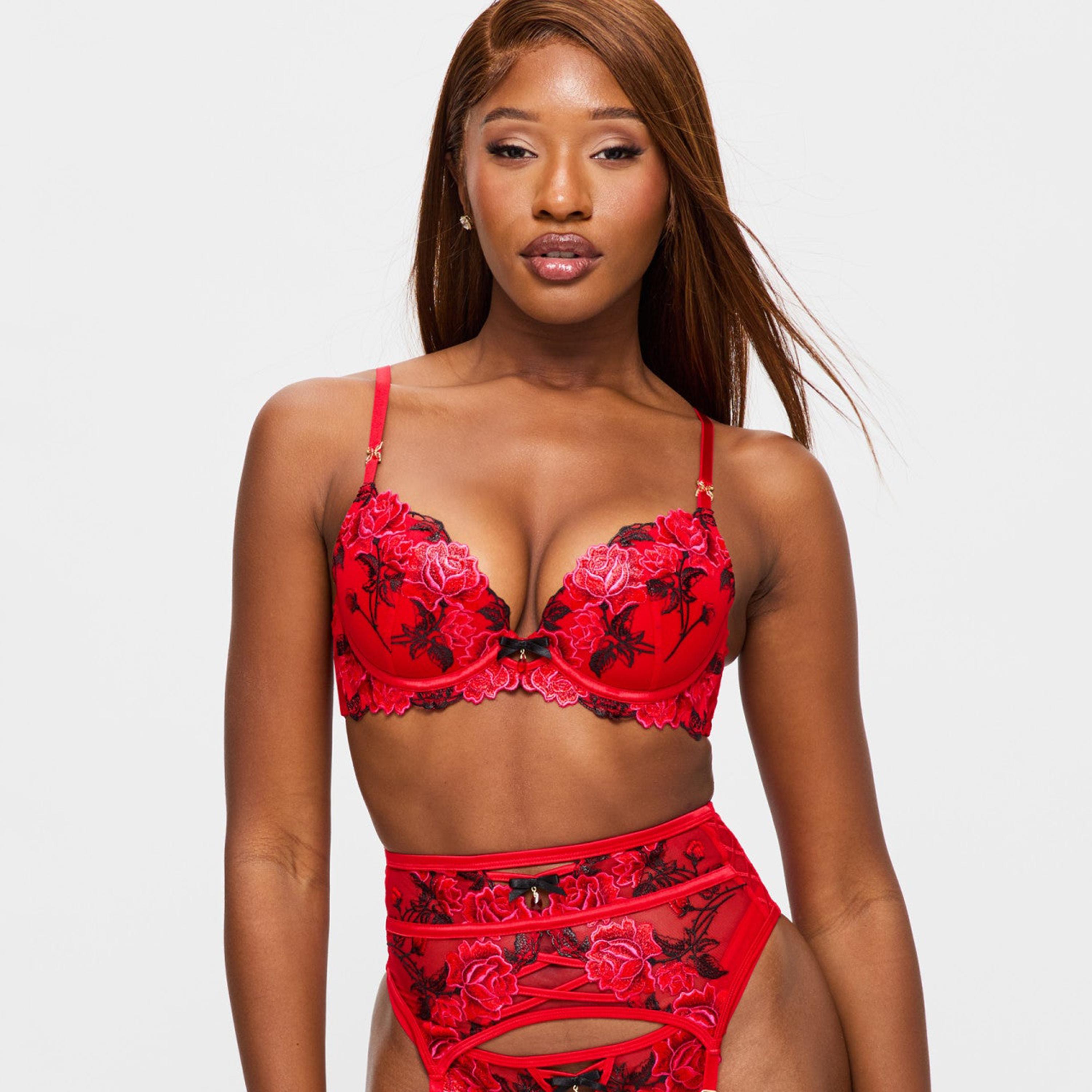 حمالة صدر "بلانج" مطرزة بالزهور وسلك سفلي ودعم متوسط وحشوة روزيز أر ريد من آن سامرز-women-clothing-lingerie-bras-image-1