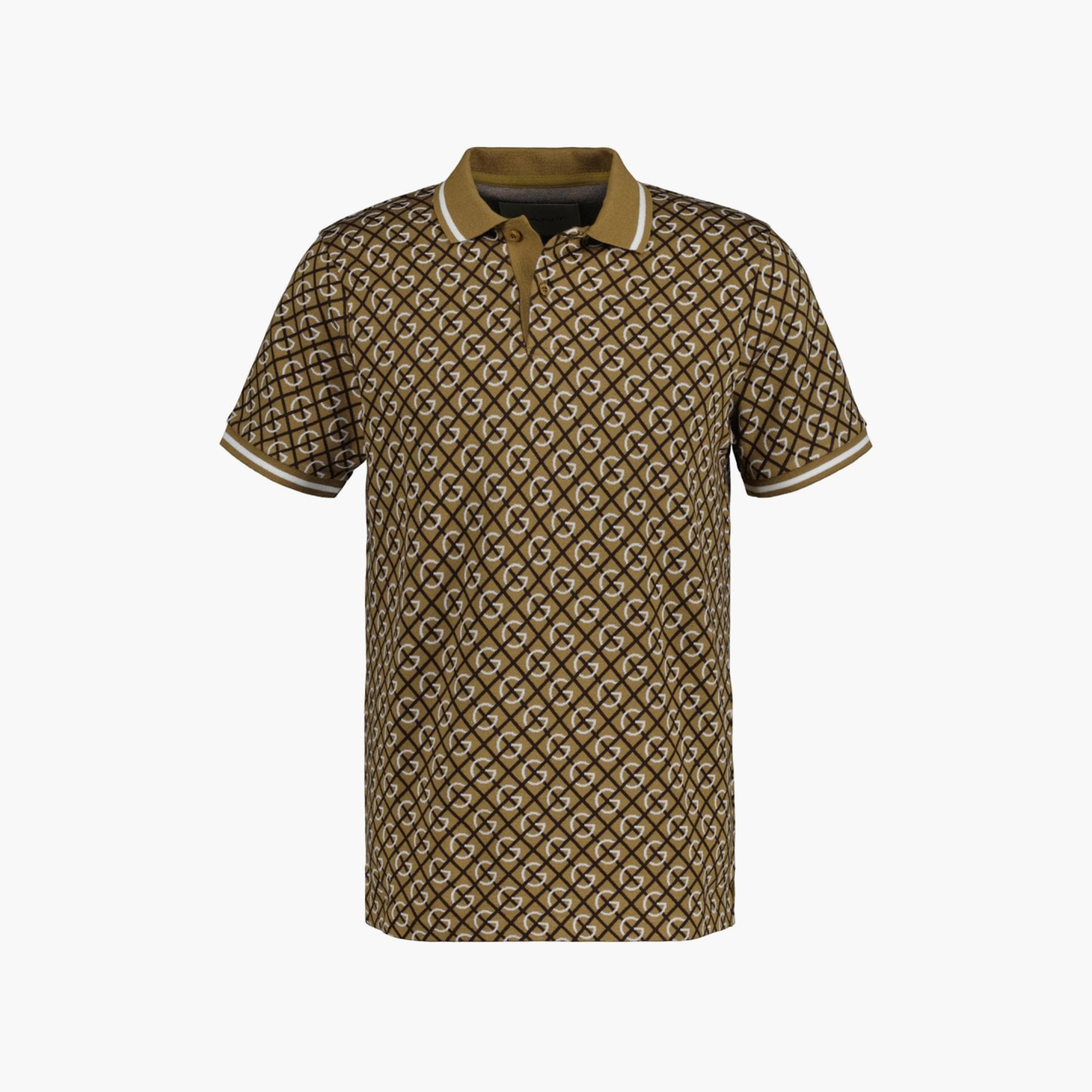 Gant Geometric Collared Short Sleeves Polo T-Shirt-men-clothing-tshirtsandpolos-polos-image-1