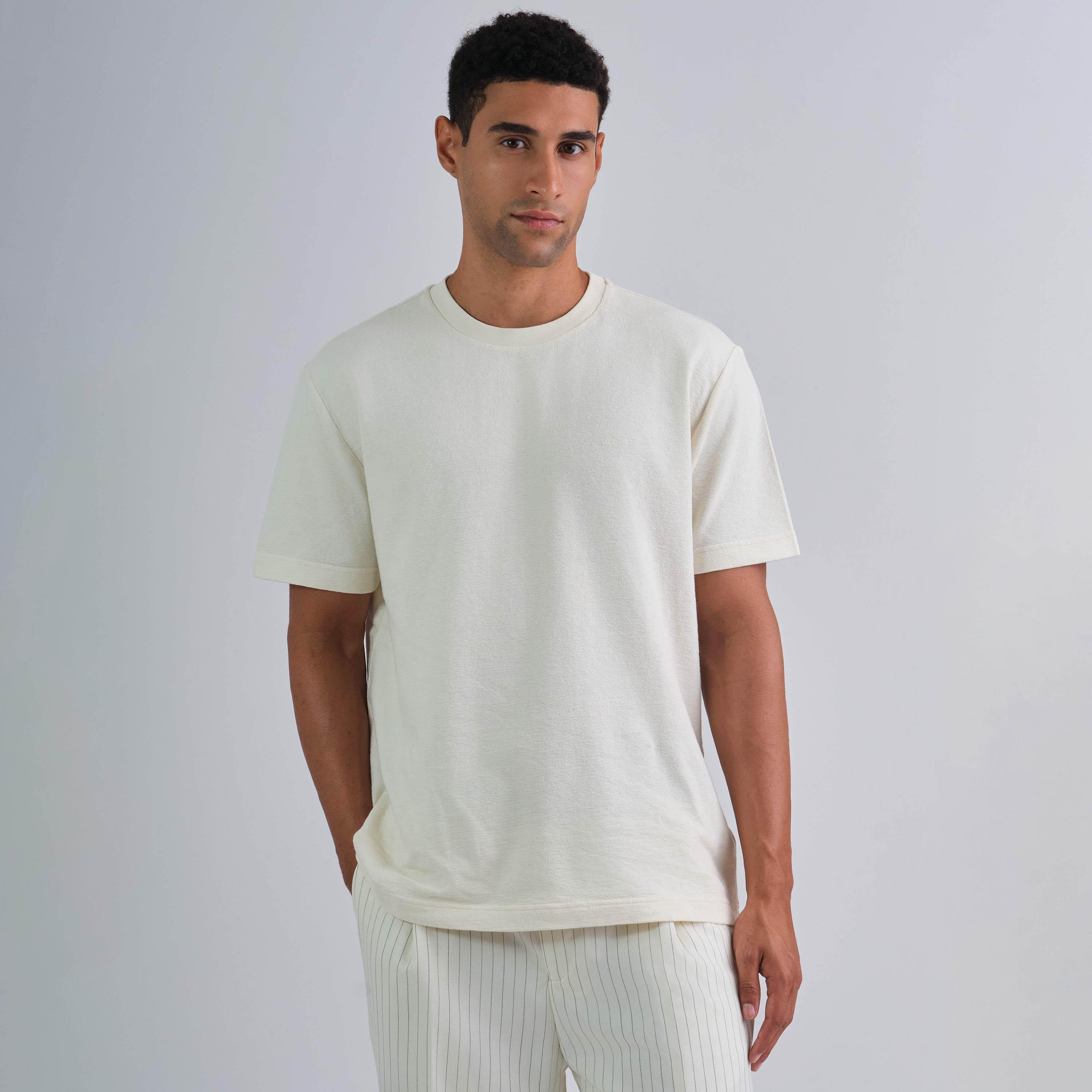 تي شيرت رجالي برقبة دائرية وأكمام قصيرة من غانت-men-clothing-tshirtsandpolos-tshirts-image-1