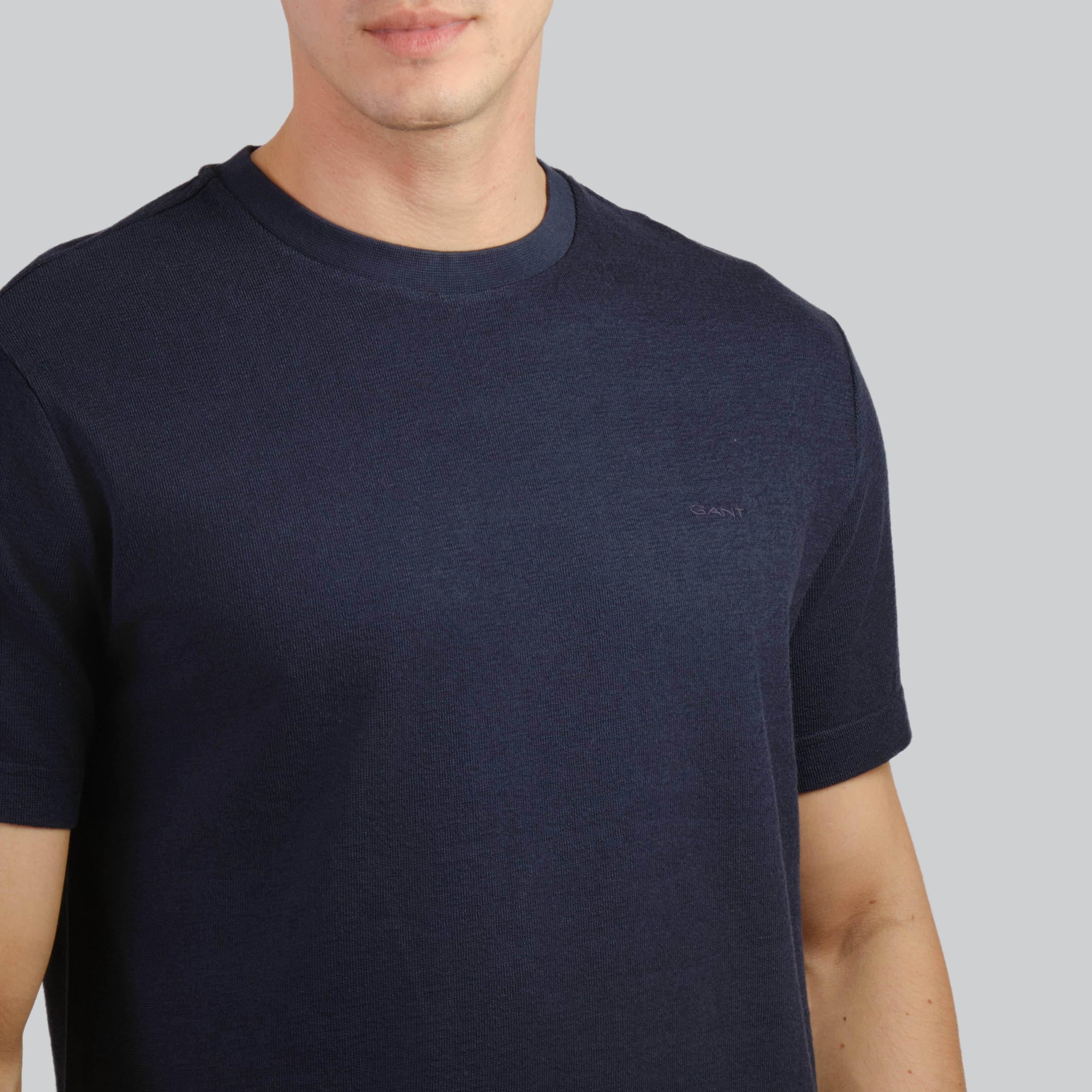 تي شيرت رجالي برقبة دائرية وأكمام قصيرة من غانت-men-clothing-tshirtsandpolos-tshirts-image-10