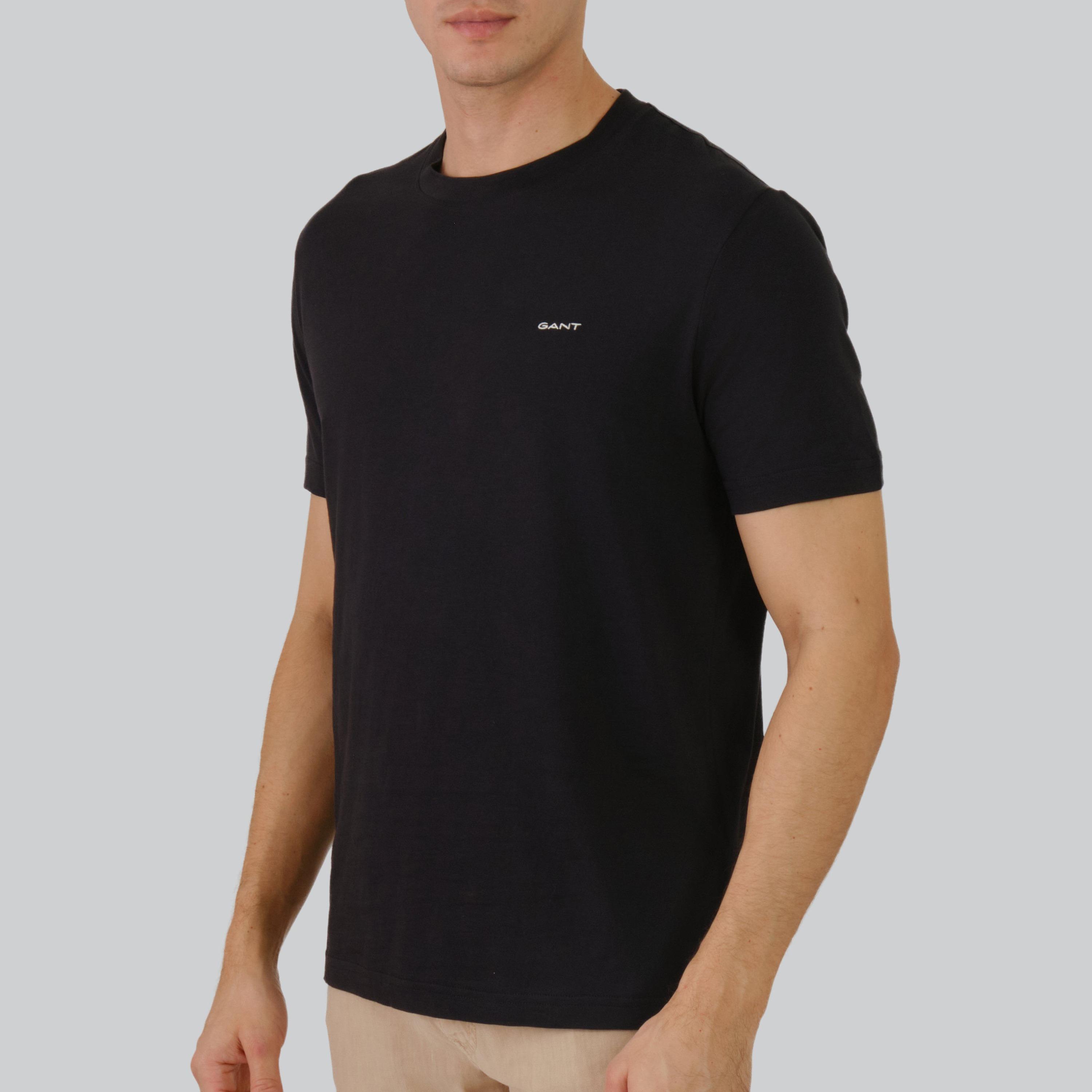 تي شيرت رجالي برقبة دائرية وأكمام قصيرة من غانت-men-clothing-tshirtsandpolos-tshirts-image-4