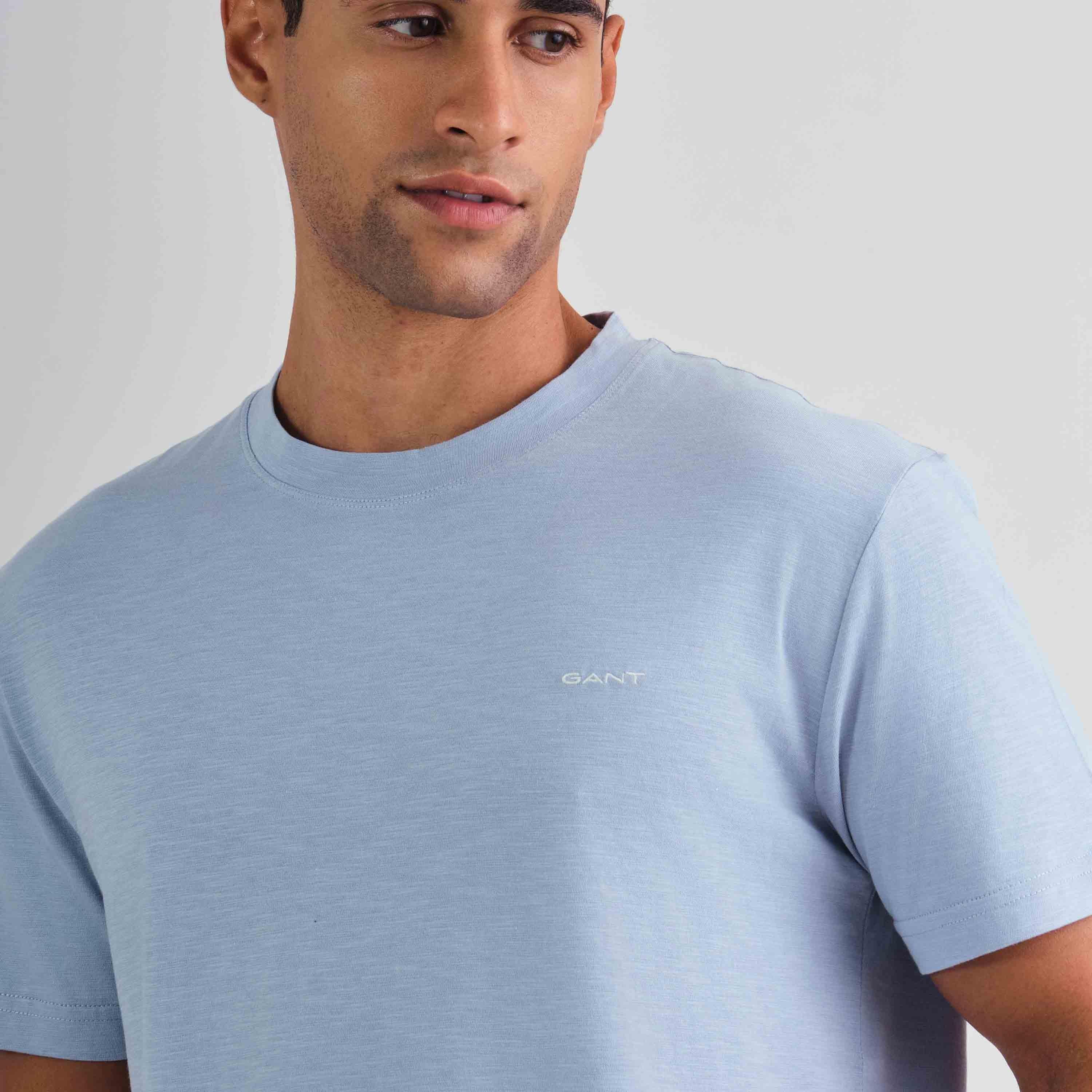 تي شيرت رجالي برقبة دائرية وأكمام قصيرة من غانت-men-clothing-tshirtsandpolos-tshirts-image-10
