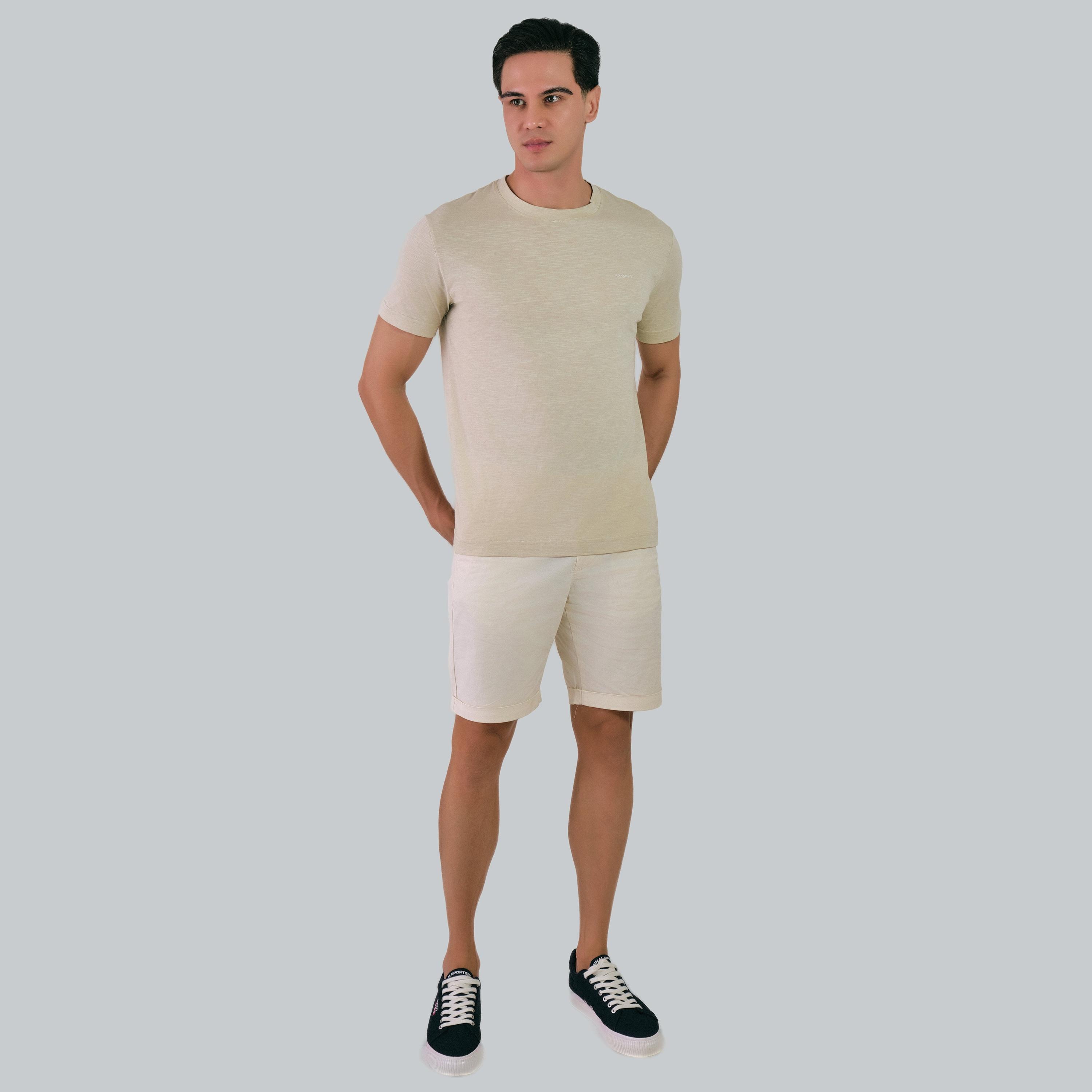 تي شيرت رجالي برقبة دائرية وأكمام قصيرة من غانت-men-clothing-tshirtsandpolos-tshirts-image-6