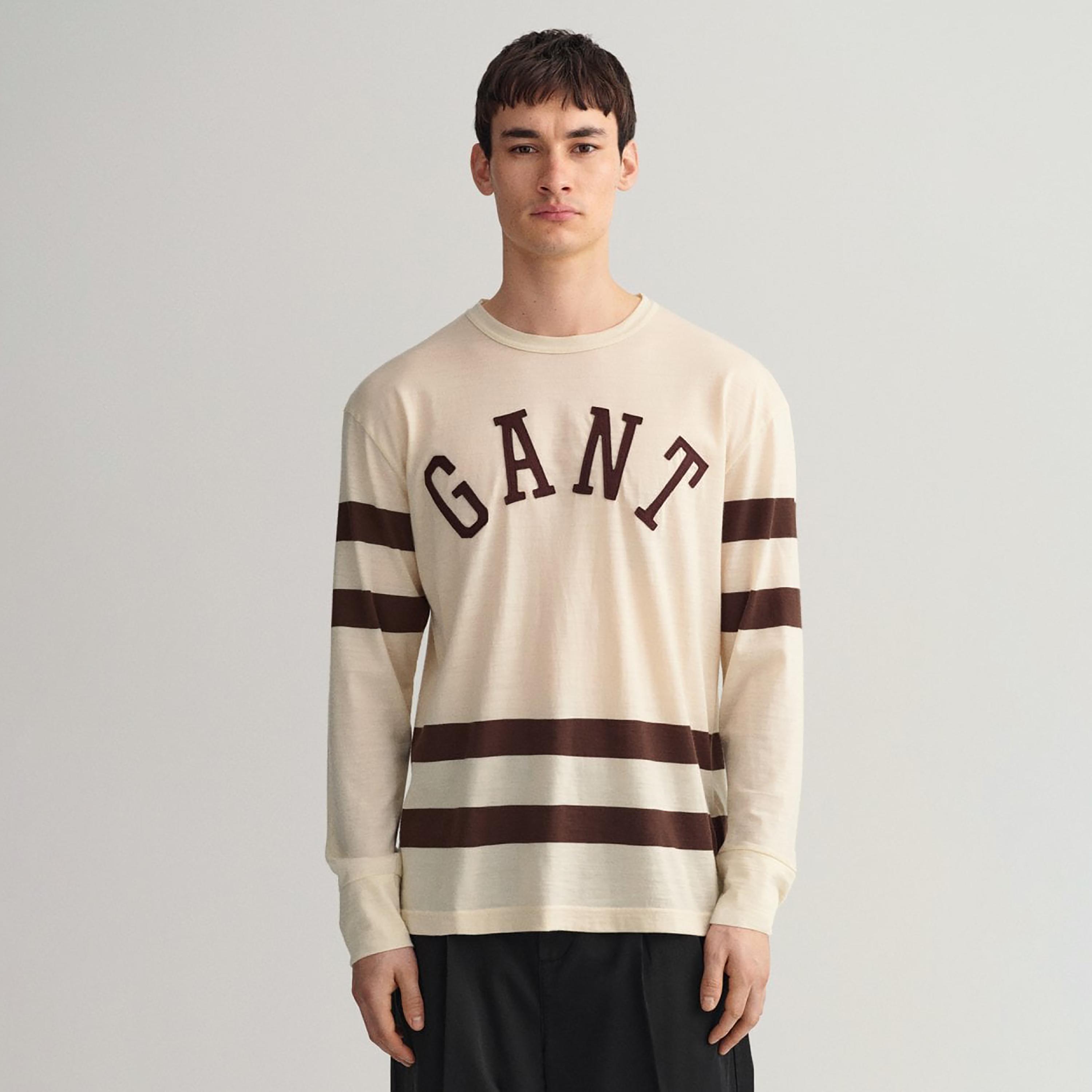 Gant Applique Crew Neck Long Sleeves T-Shirt-men-clothing-tshirtsandpolos-tshirts-image-1