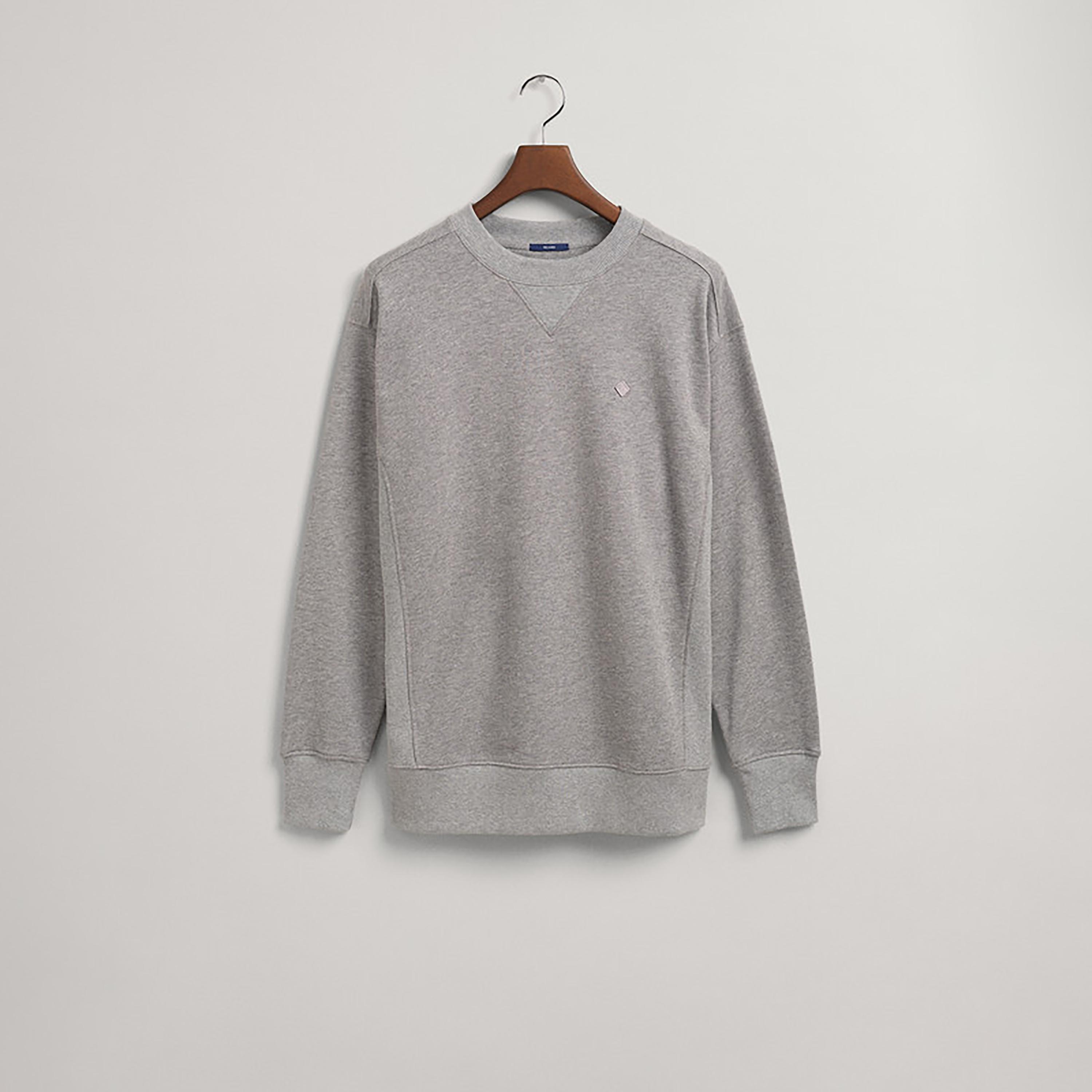 Gant Applique Crew Neck Sweatshirt-men-winterwear-hoodiesandsweatshirts-image-1