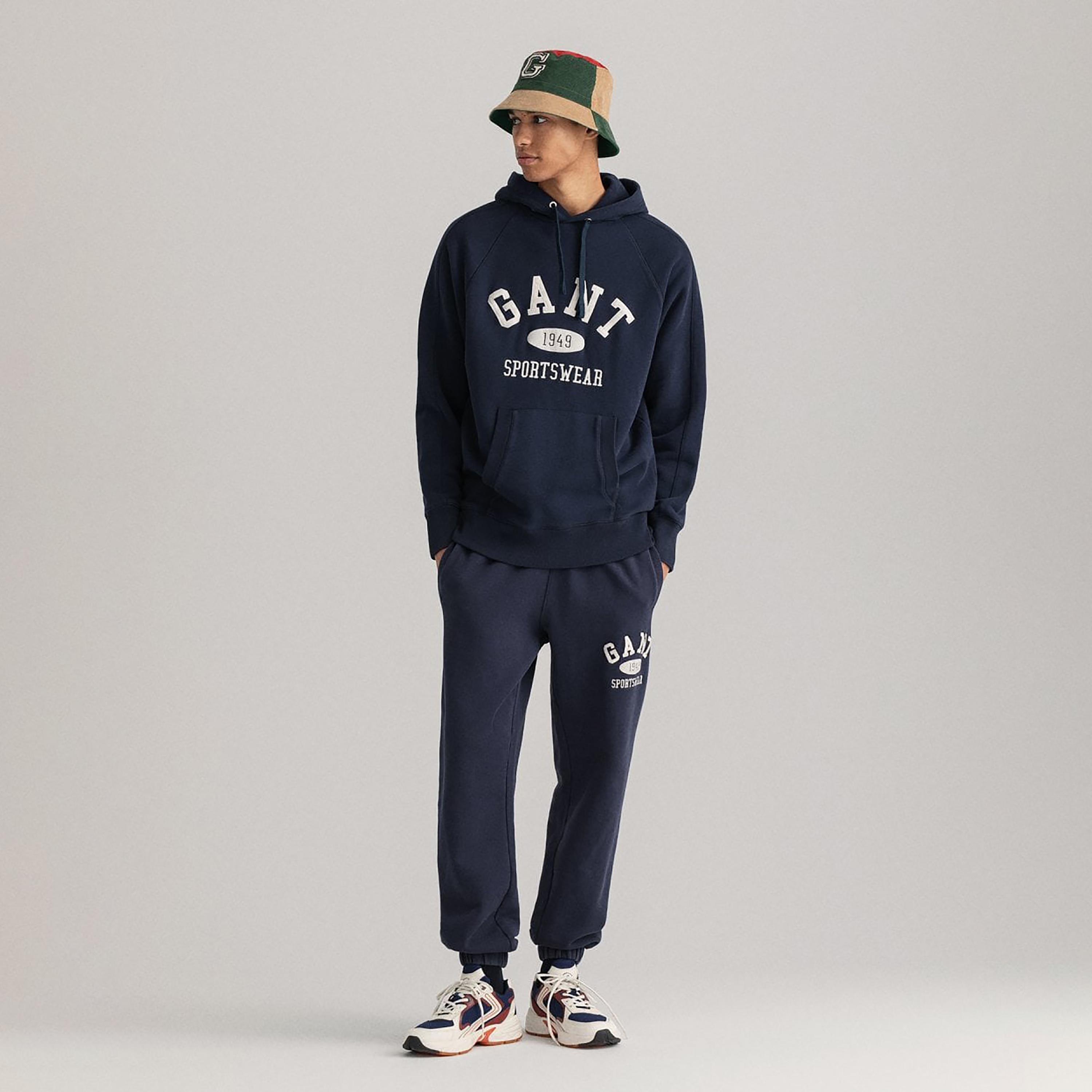 Gant Applique Hoodie with Kangaroo Pocket-men-winterwear-hoodiesandsweatshirts-image-2