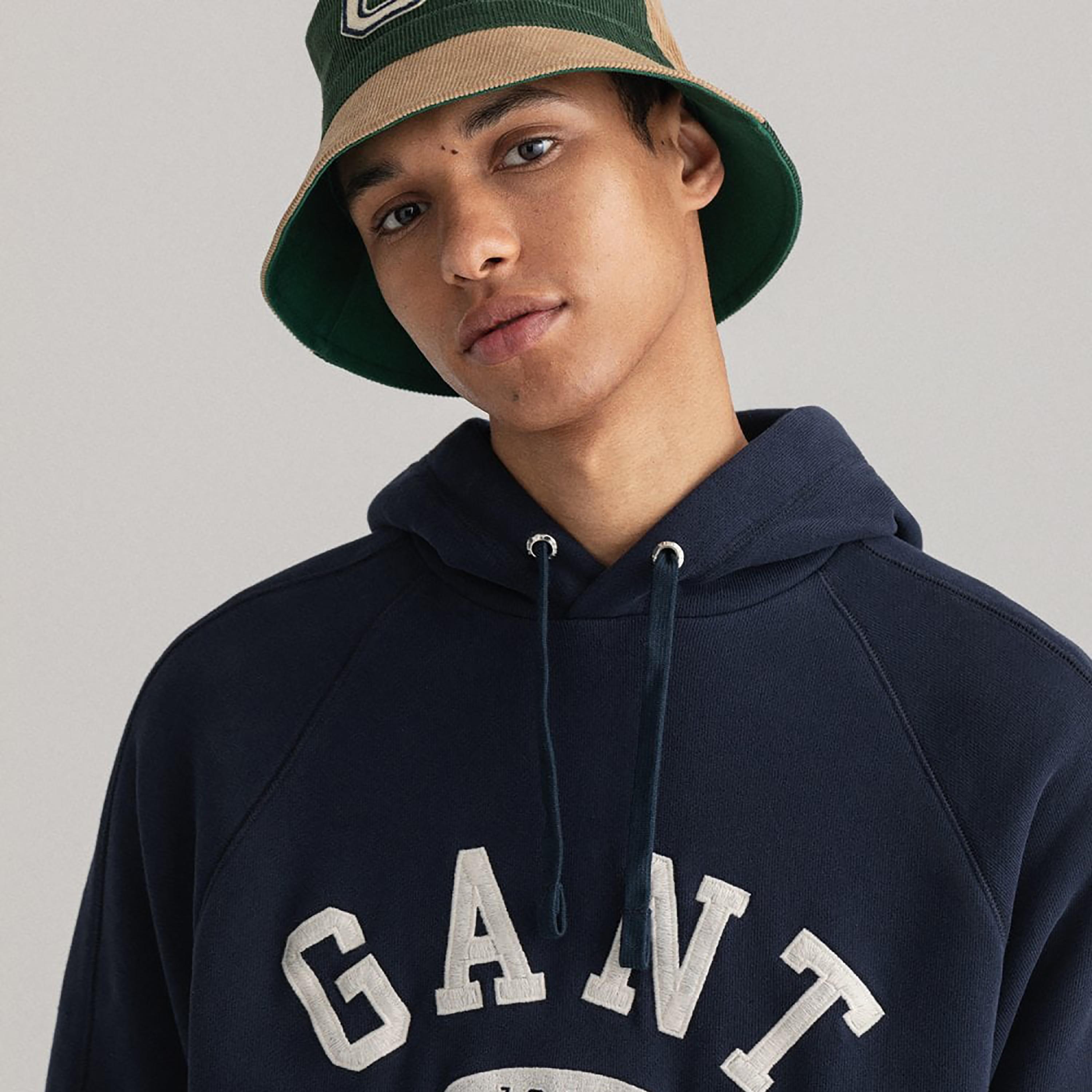 Gant Applique Hoodie with Kangaroo Pocket-men-winterwear-hoodiesandsweatshirts-image-3