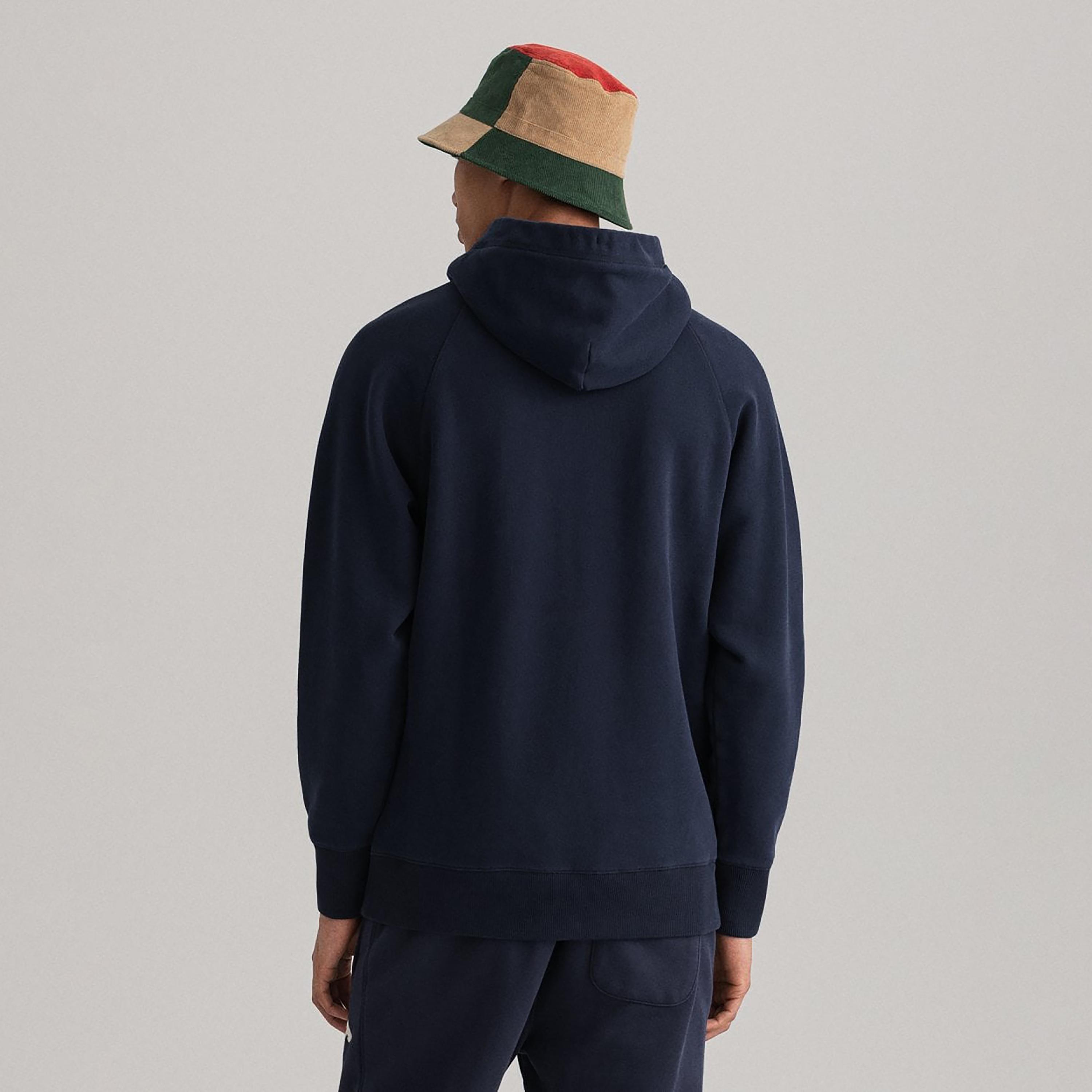 Gant Applique Hoodie with Kangaroo Pocket-men-winterwear-hoodiesandsweatshirts-image-4