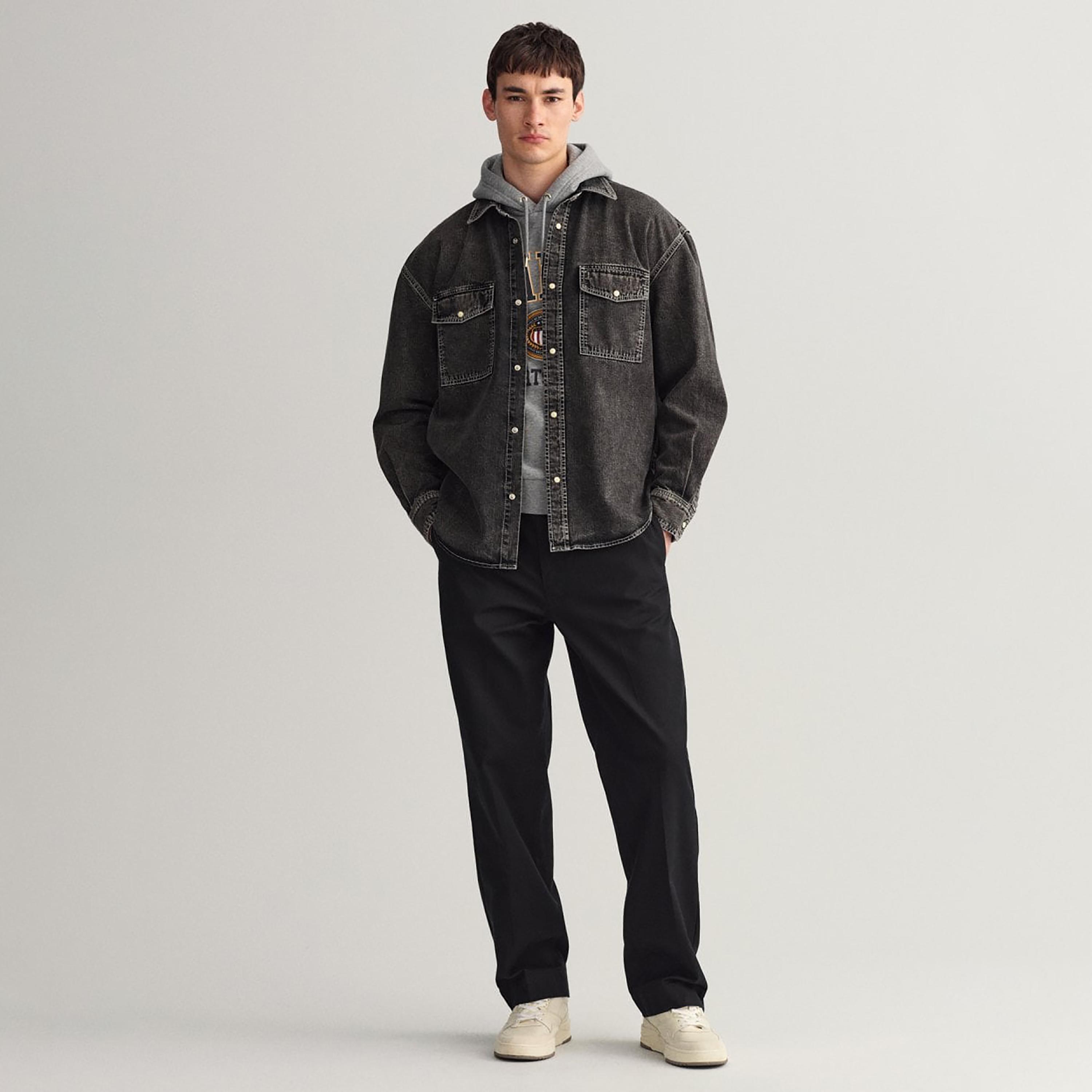 Gant Logo Print Hooded Neck Sweatshirt-men-winterwear-hoodiesandsweatshirts-image-2