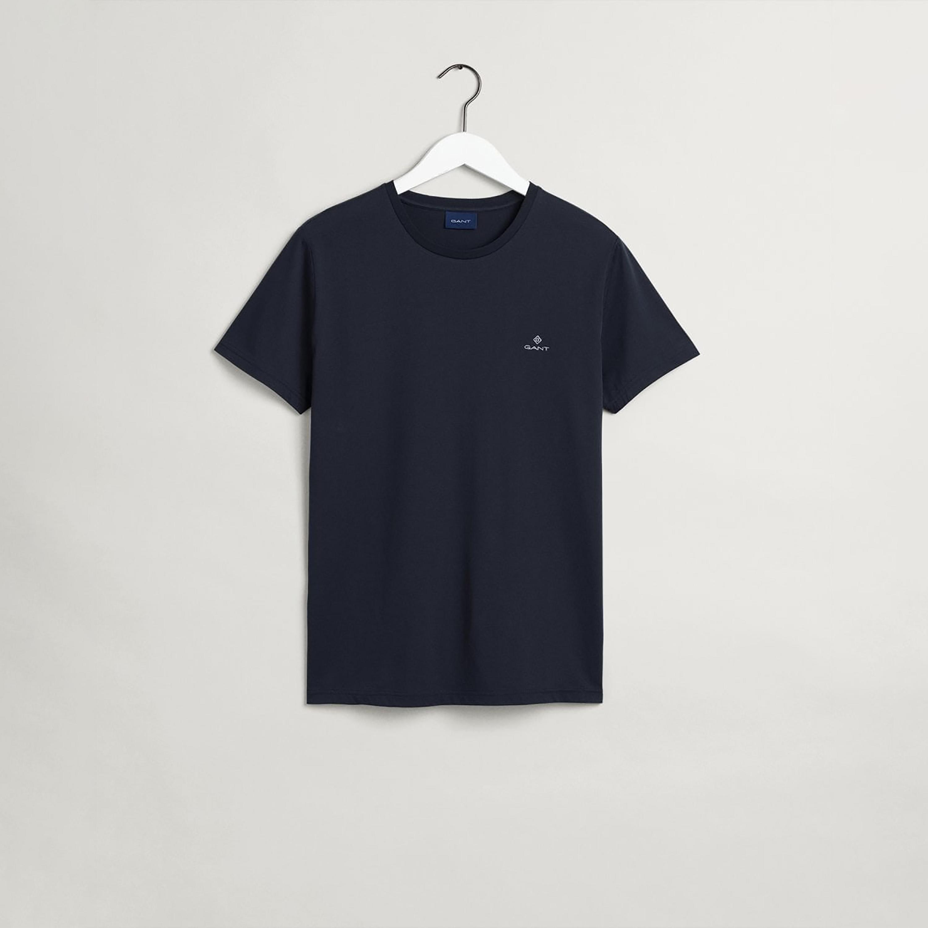 Gant Plain Round Neck Short Sleeves Men's T-Shirt-men-clothing-tshirtsandpolos-tshirts-image-1