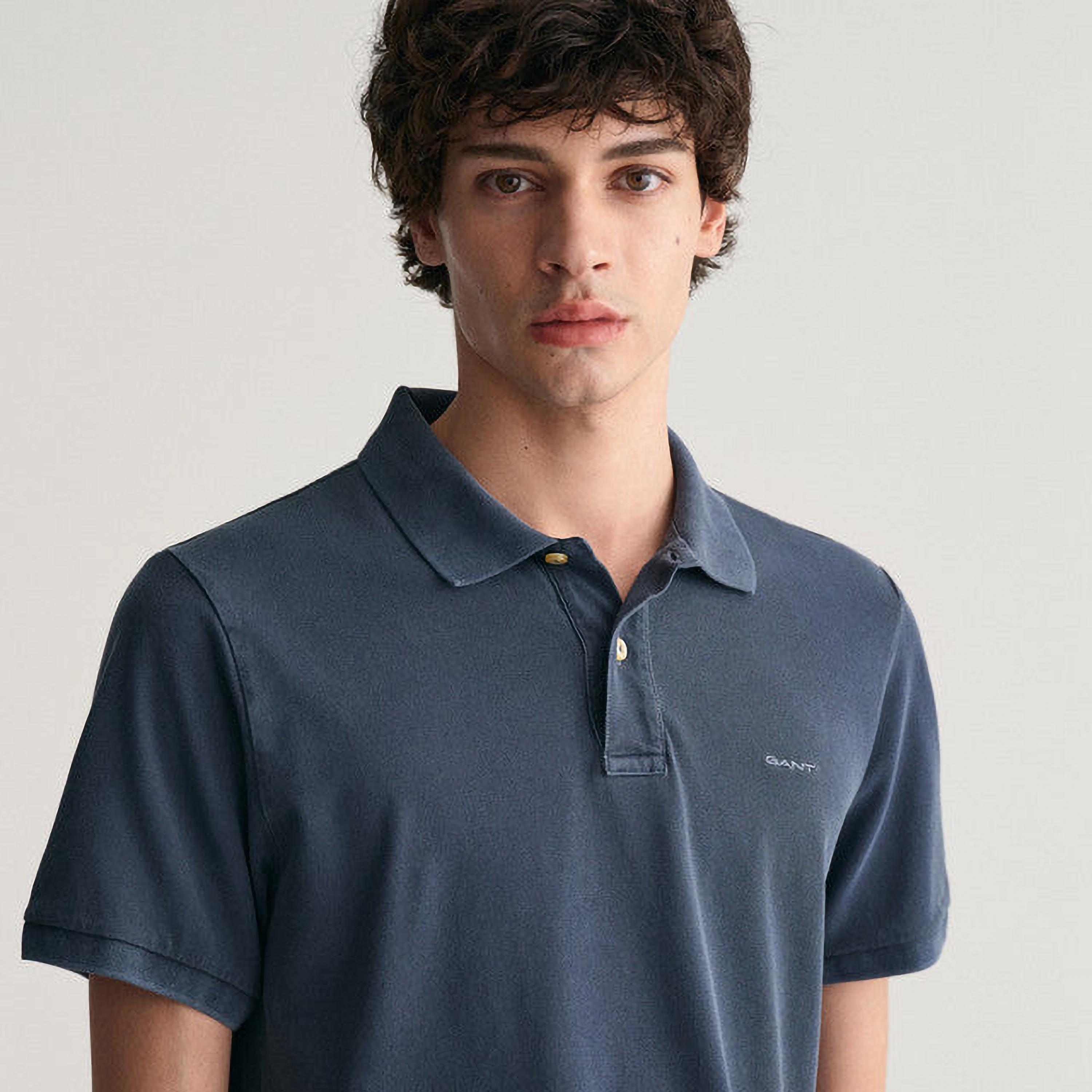 غانت الصلبة الياقات قصيرة الأكمام بساط-men-clothing-tshirtsandpolos-polos-image-10