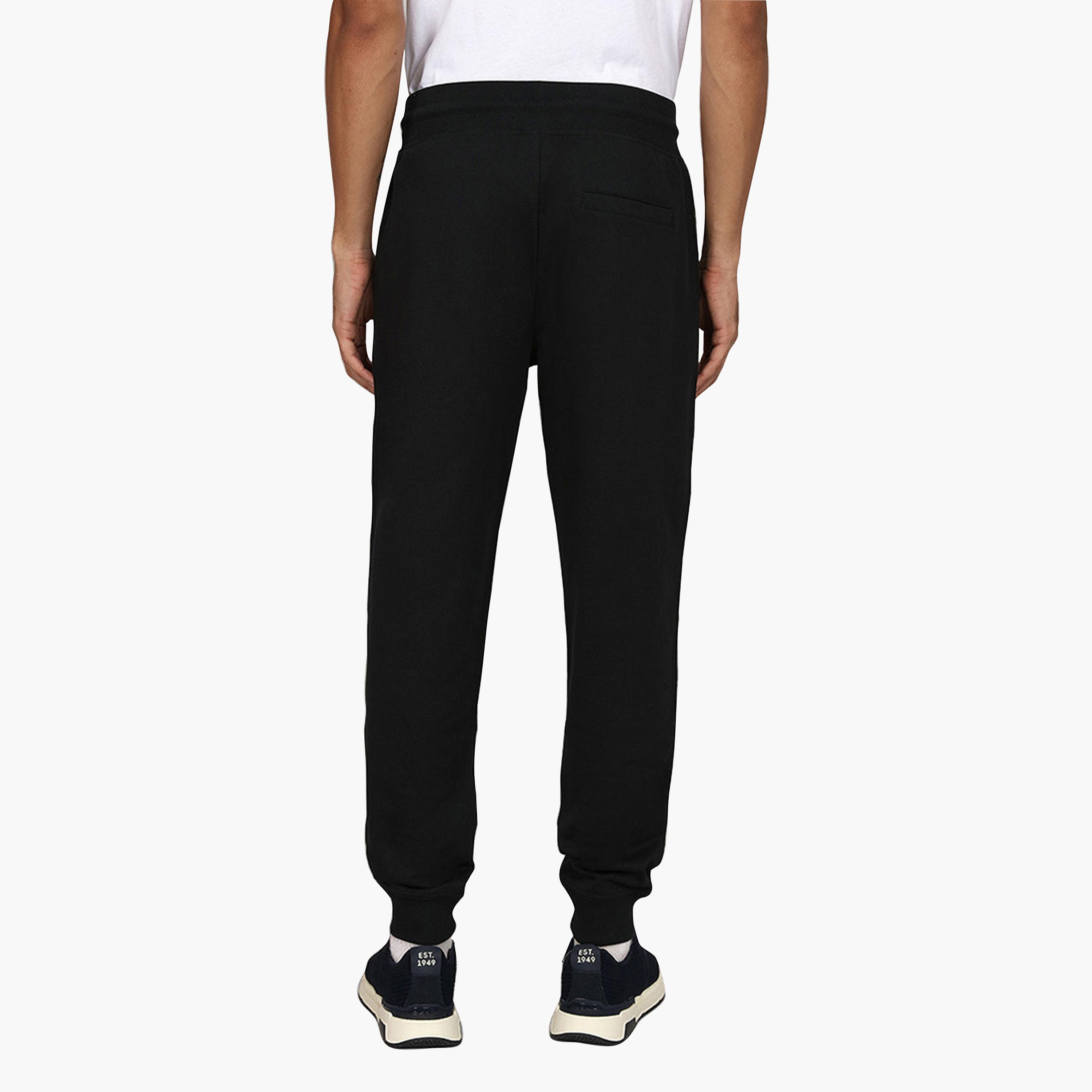 بنطلون رياضي رجالي بخصر متوسط وإغلاق برباط شد، سادة من جانت-men-clothing-bottoms-joggers-image-4